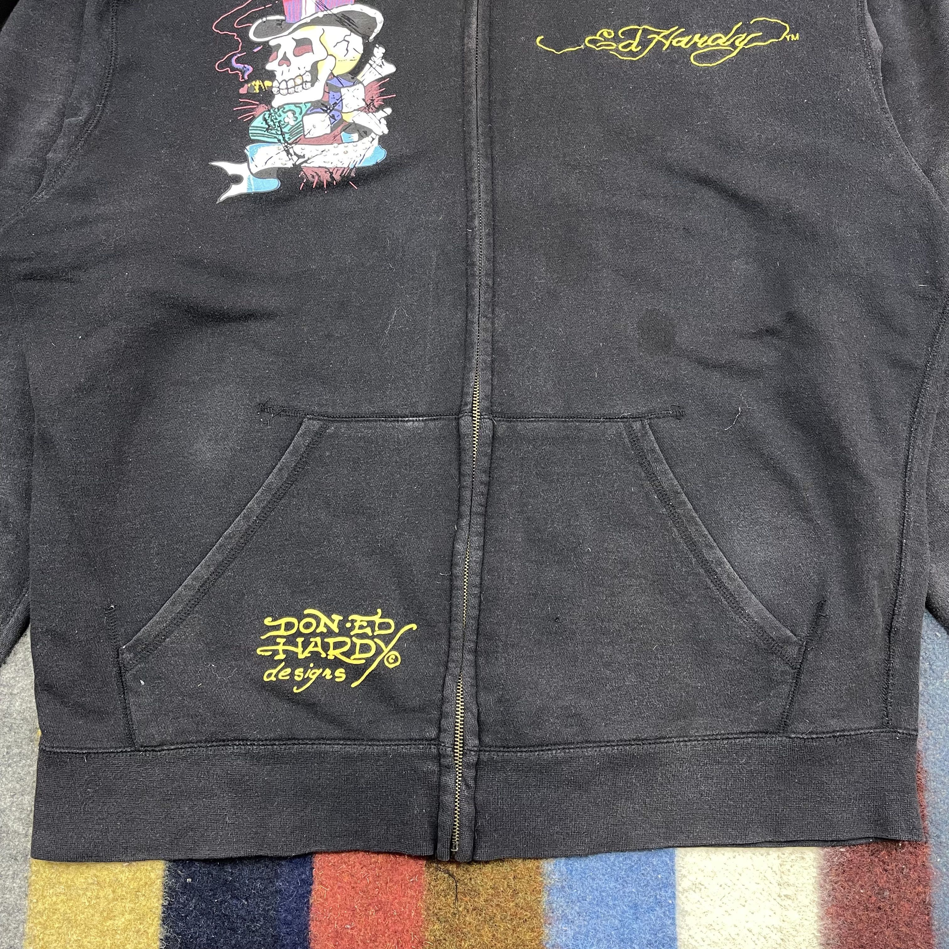 Ed Hardy ED HARDY Zipper Hoodie #1479/AY Size US XL / EU 56 / 4 - 14 Thumbnail