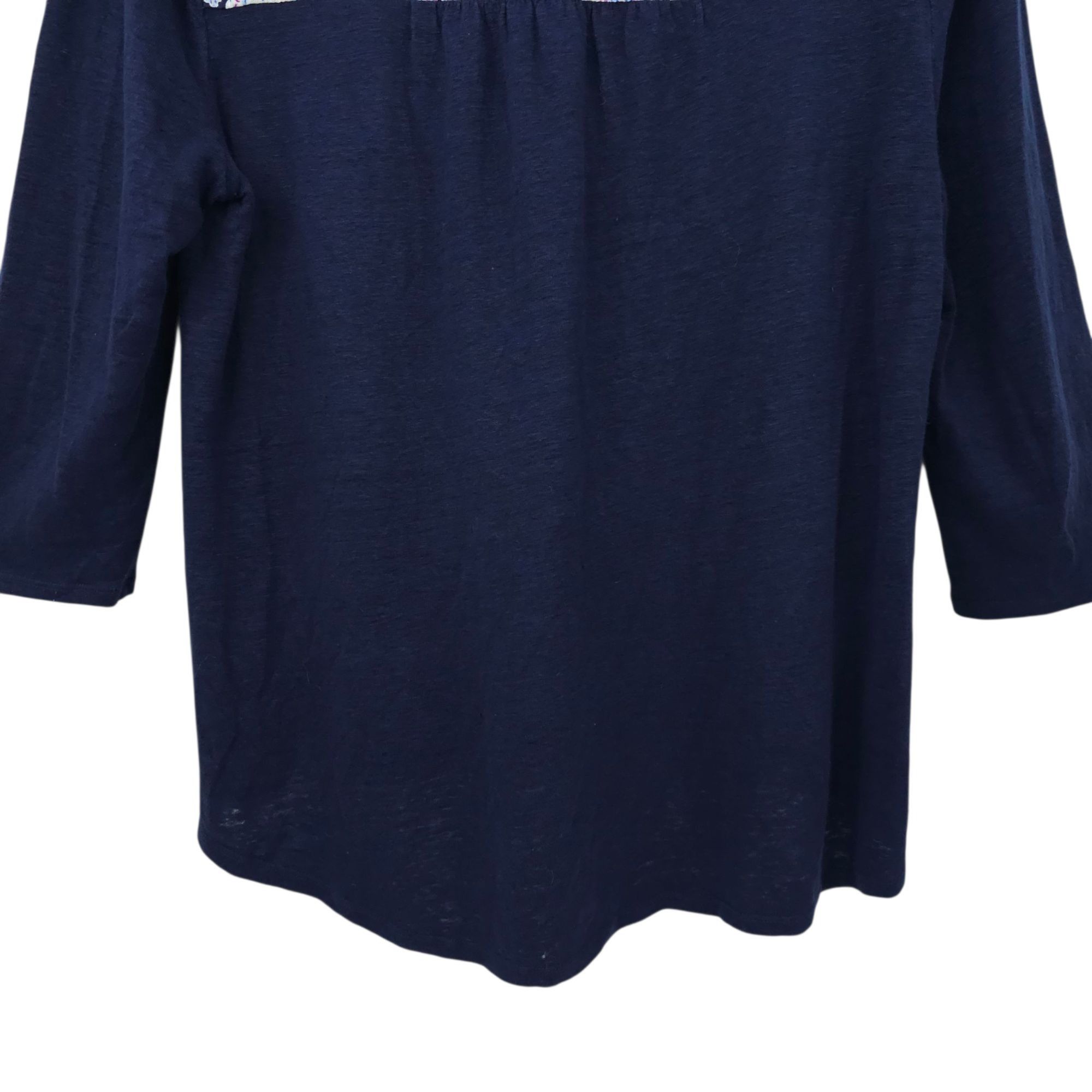 Chicos Chicos Pullover Top Womens 2 US L Paisley Linen 3/4 Sleeve Size L / US 10 / IT 46 - 13 Thumbnail