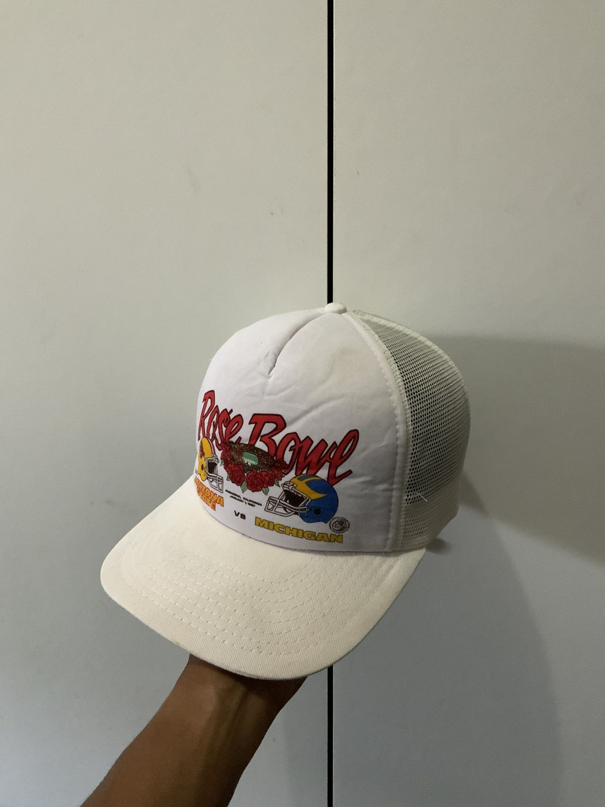 Vintage Arizona State vs Michigan Rose Bowl Trucker Hat
