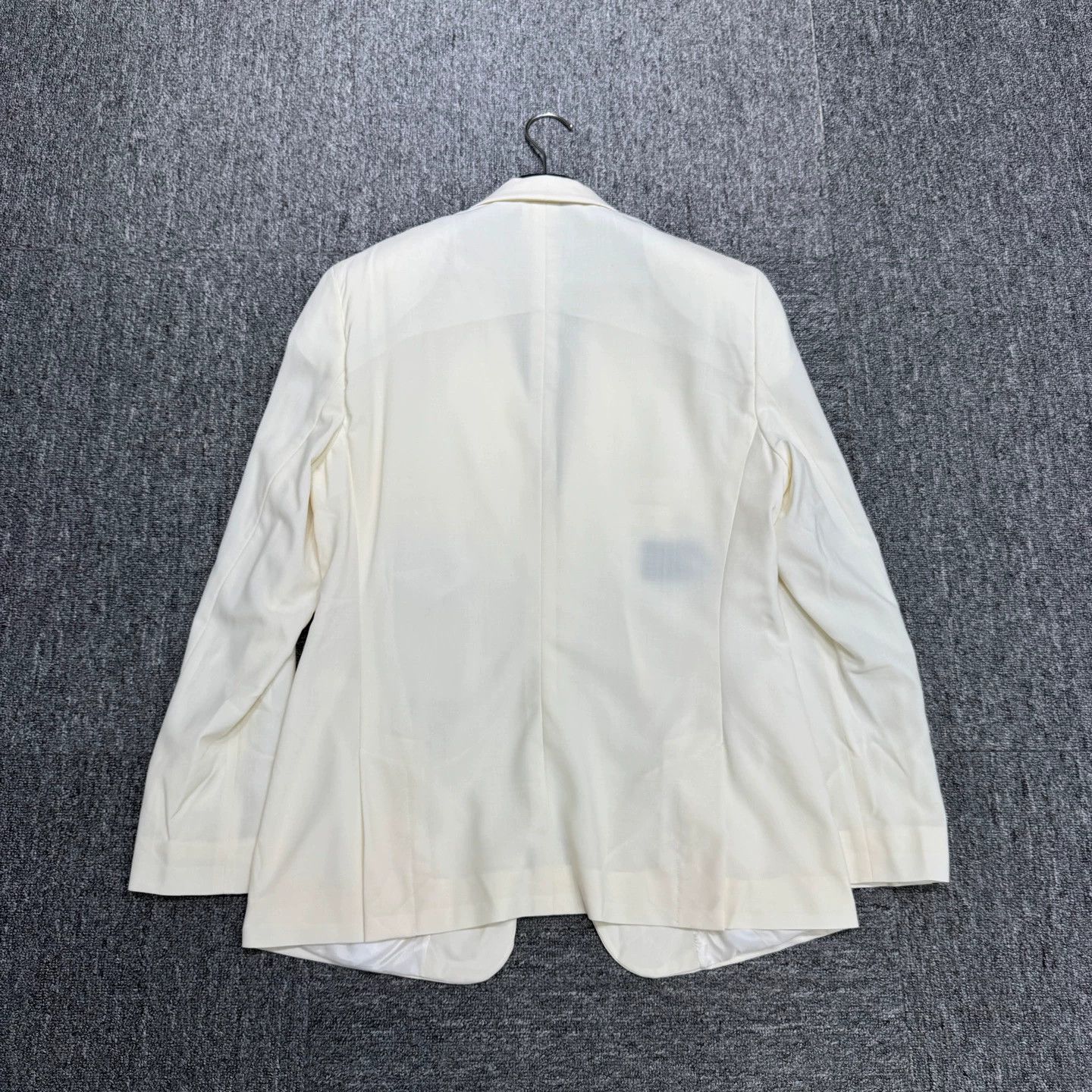 Emporio Armani EMPORIO ARMANI cream white solid wool blazer 46 Size 46R - 5 Thumbnail