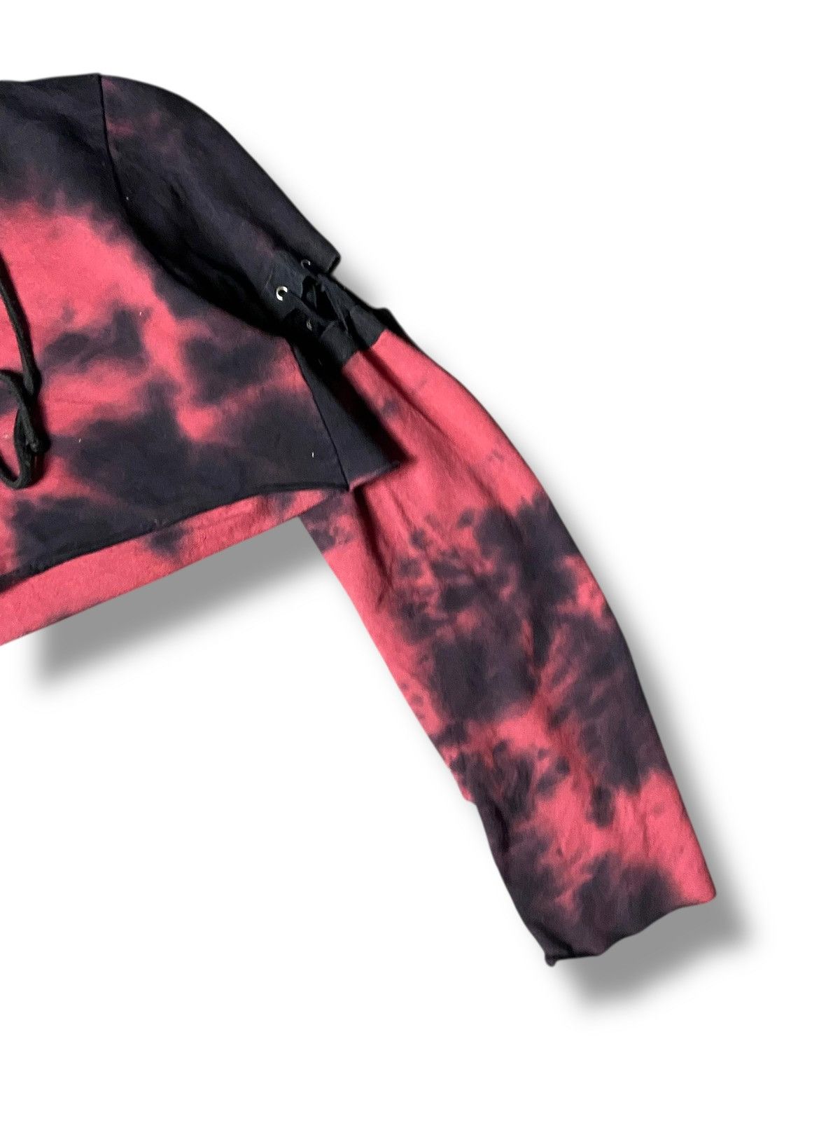 Japanese Brand Midnight Hour Tie Dye Crop Hoodie (162) Size XS / US 0-2 / IT 36-38 - 3 Thumbnail