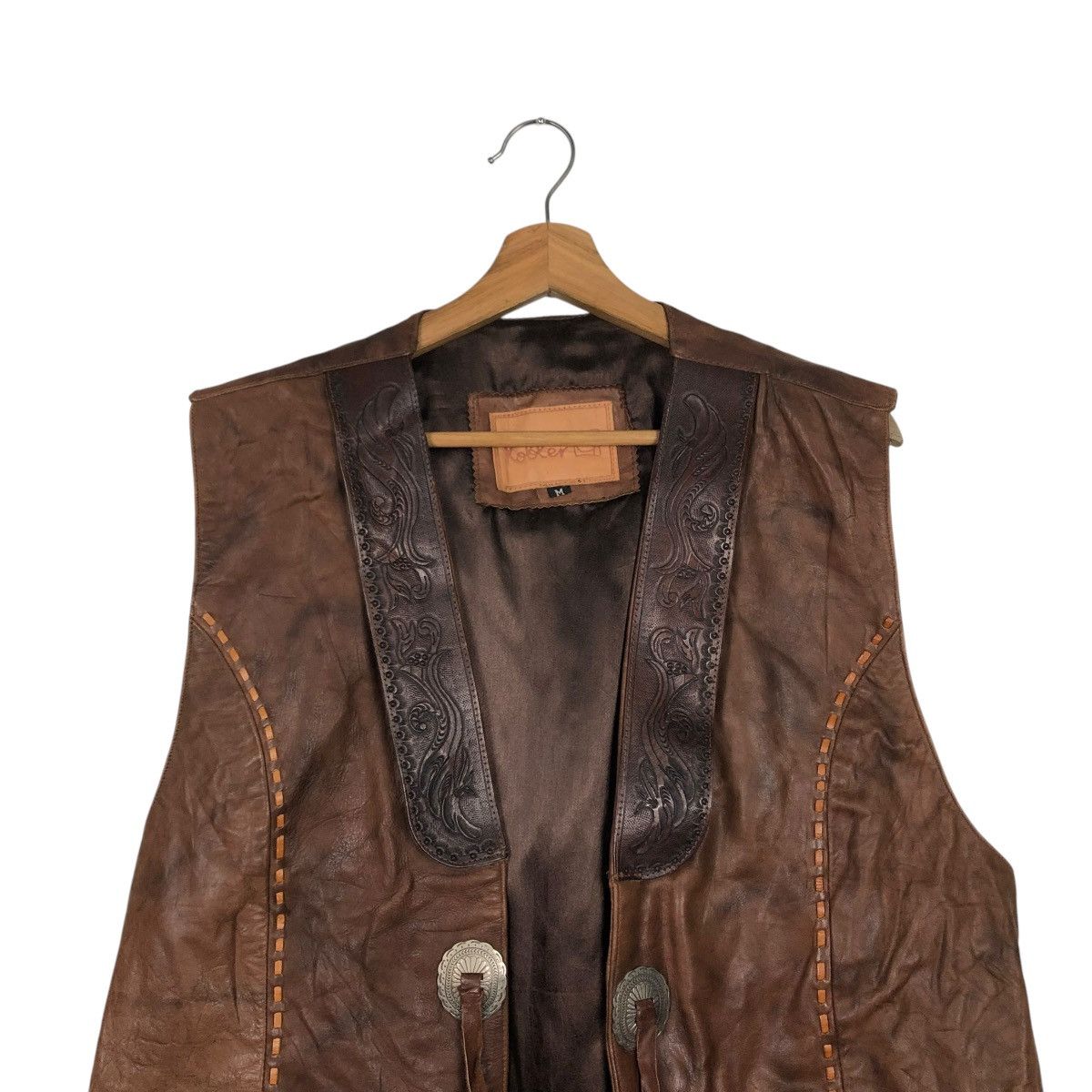 Japanese Brand 🔥VINTAGE KOBLER JACKET GENUINE LEATHER COWBOY ISSEY MOYAKE Size US M / EU 48-50 / 2 - 5 Thumbnail
