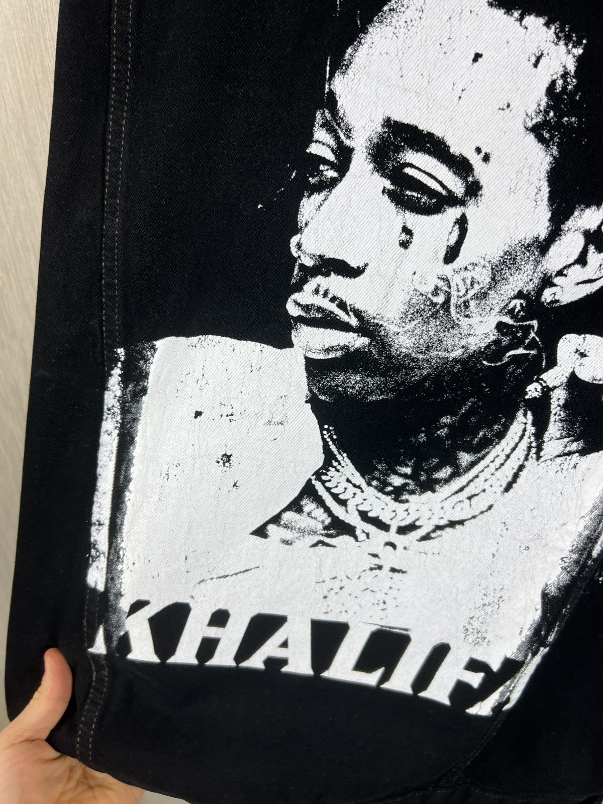 Wiz Khalifa Vintage Wiz Khalifa fan denim jacket print weed joint blunts Size US L / EU 52-54 / 3 - 12 Thumbnail