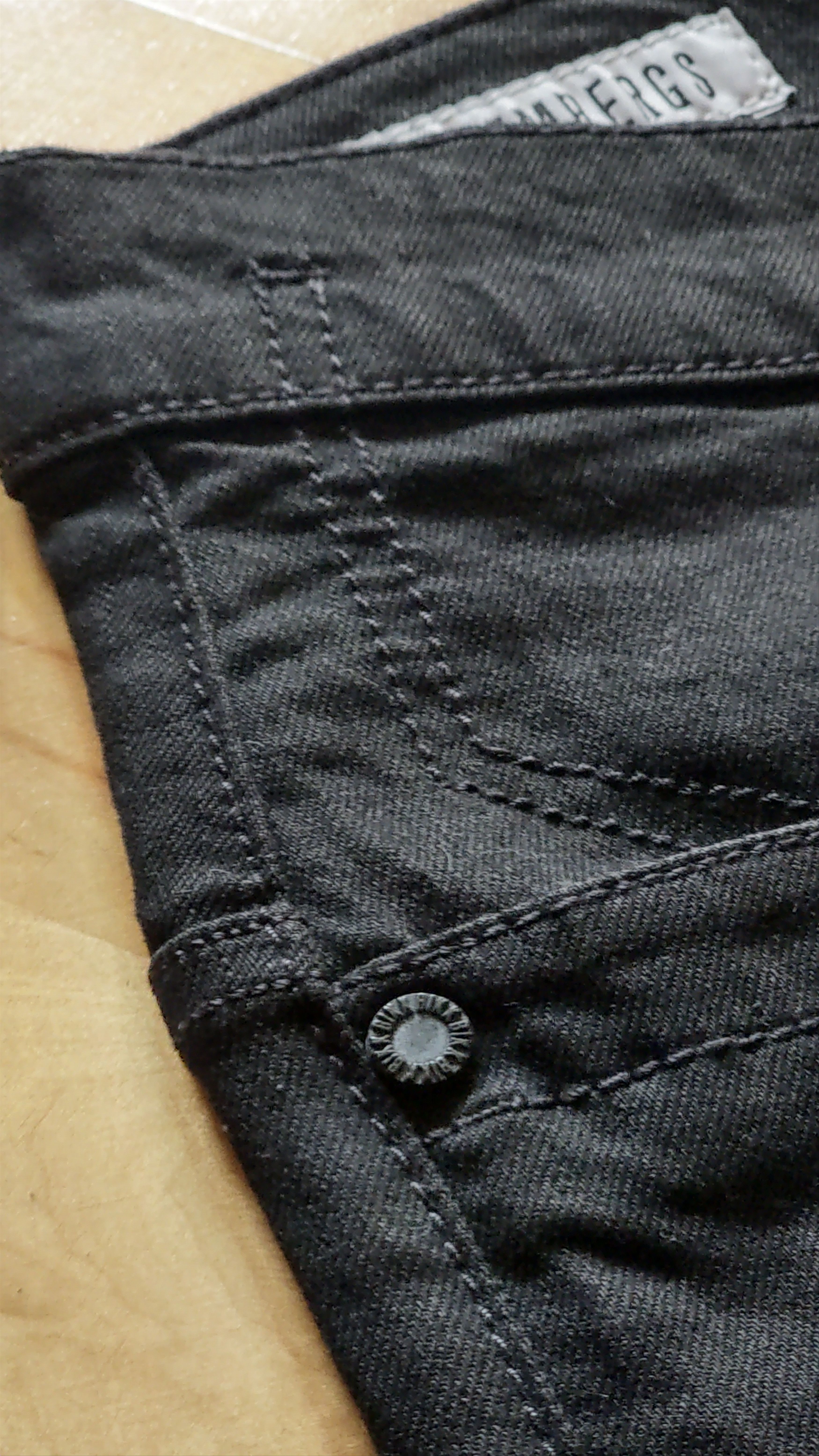 Dirk Bikkembergs Leather Pocket Pants BIKK Skinny Stacked Premium Denim goth Size US 31 - 6 Thumbnail