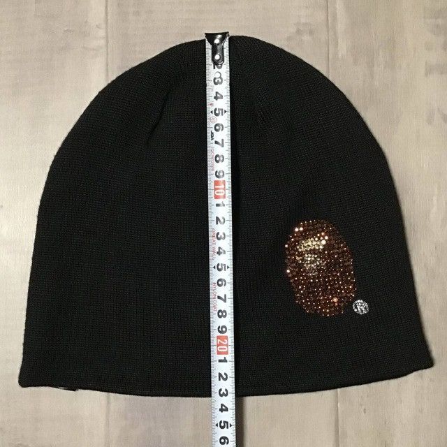 Bape × Nigo × Swarovski BAPE Swarovski APE HEAD logo beanie knit cap APE NIGO Size ONE SIZE - 5 Thumbnail