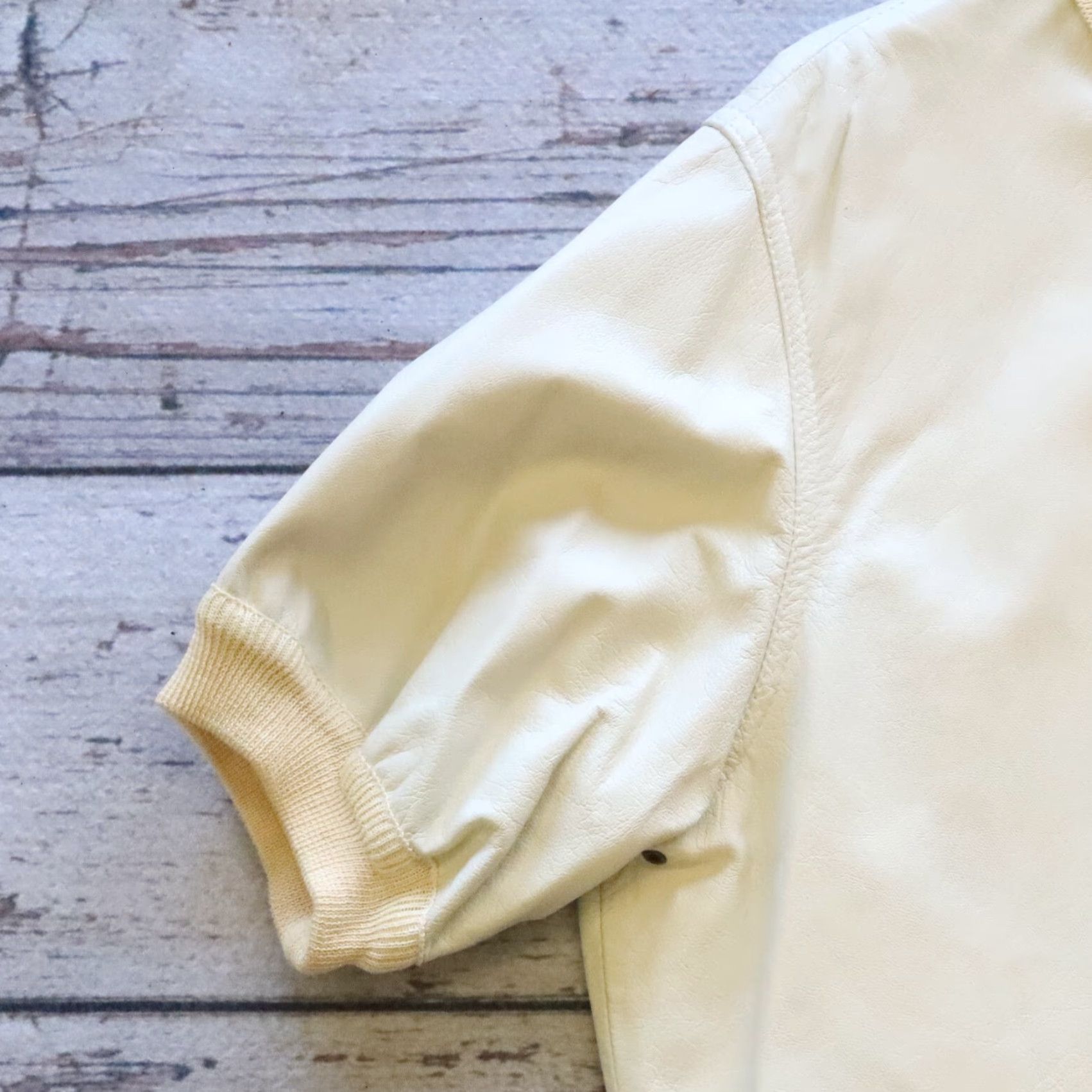 Bally VINTAGE Bally Of Switzerland Leather Shirt Made in Italy - Size M - Ivory - Polo - Men Size US M / EU 48-50 / 2 - 4 Thumbnail