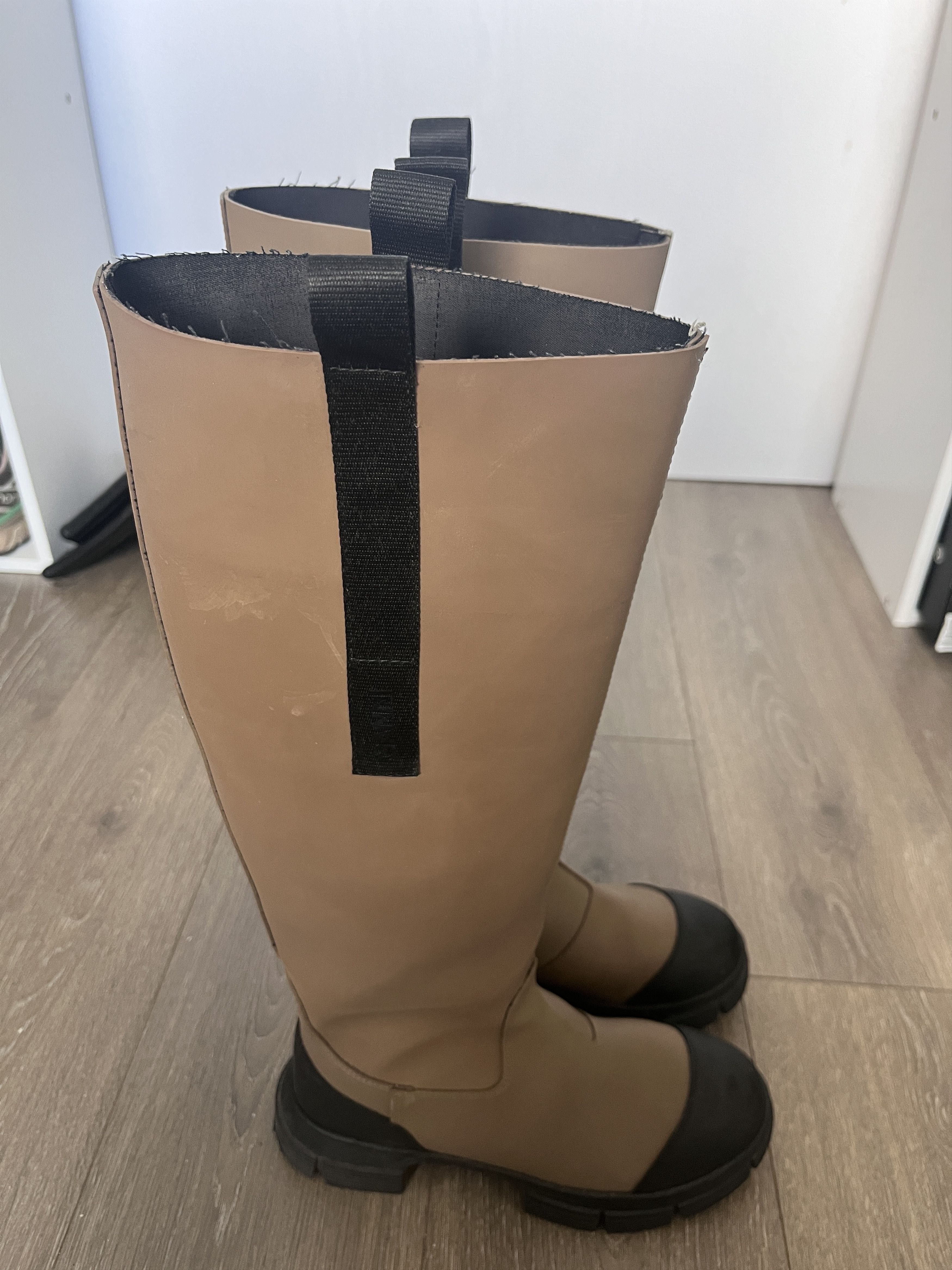 Ganni ganni tan rain boots Size US 9 / IT 39 - 2 Thumbnail