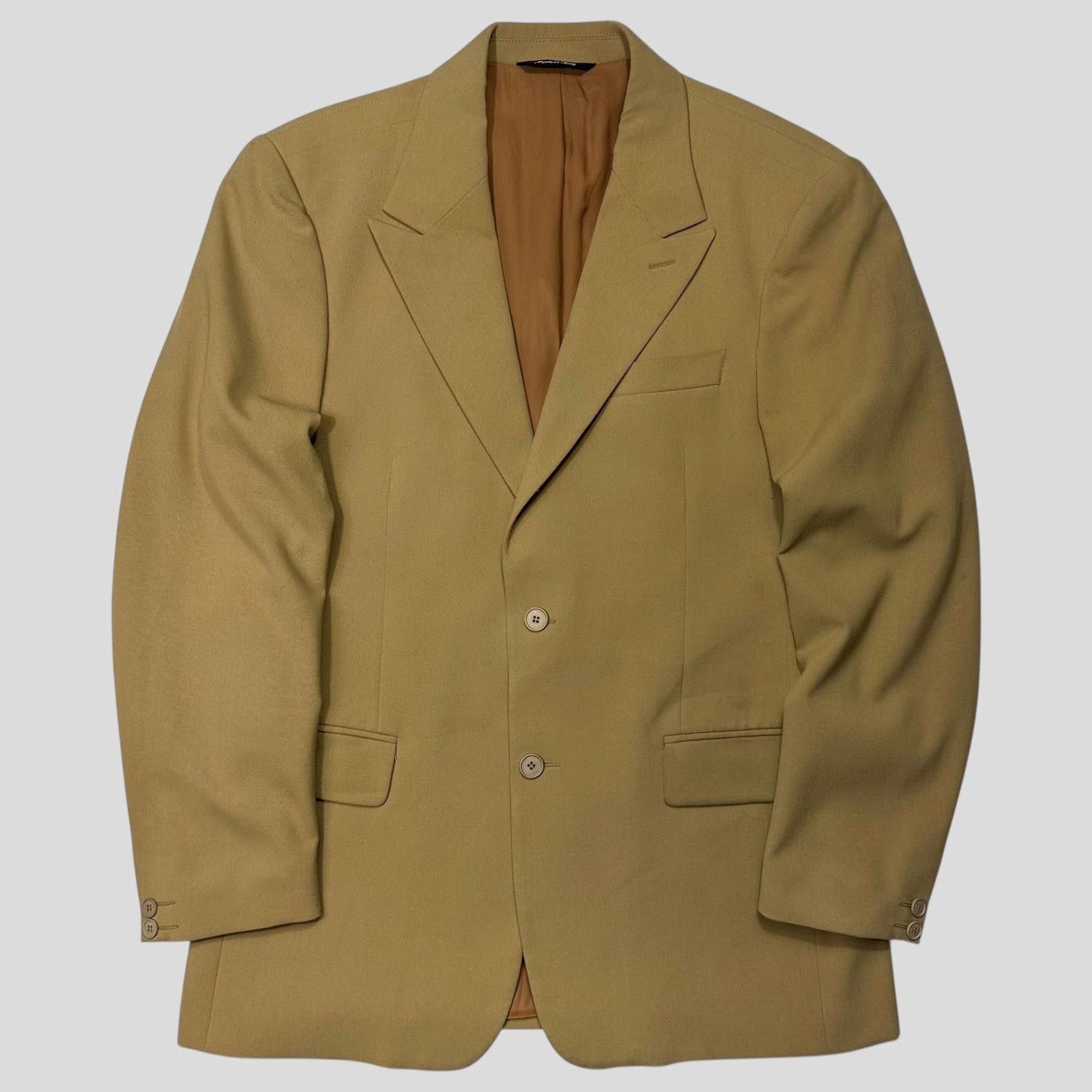 Versace Versace Jeans Couture 00’s Camel Rayon Blazer Jacket - M/L Size US L / EU 52-54 / 3 - 1 Thumbnail