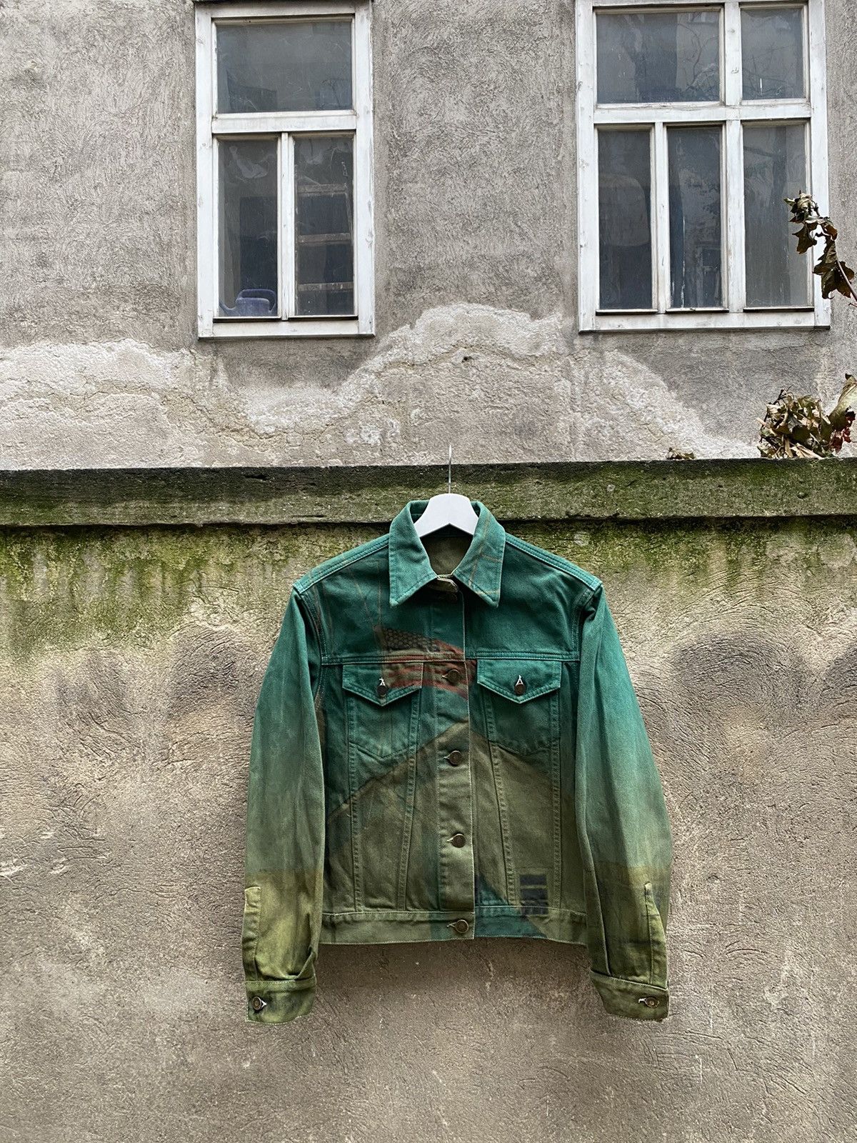 Calvin Klein 205W39NYC Calvin Klein By RAF Simons Overprinted Denim Jacket Size US S / EU 44-46 / 1 - 1 Thumbnail