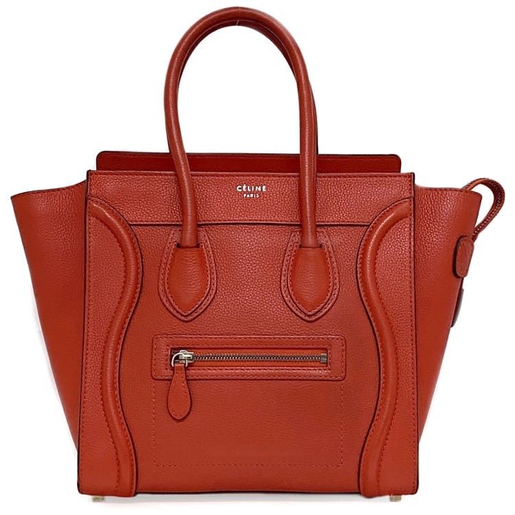 Celine CELINE Tote Bag Orange Leather Size ONE SIZE - 1 Thumbnail