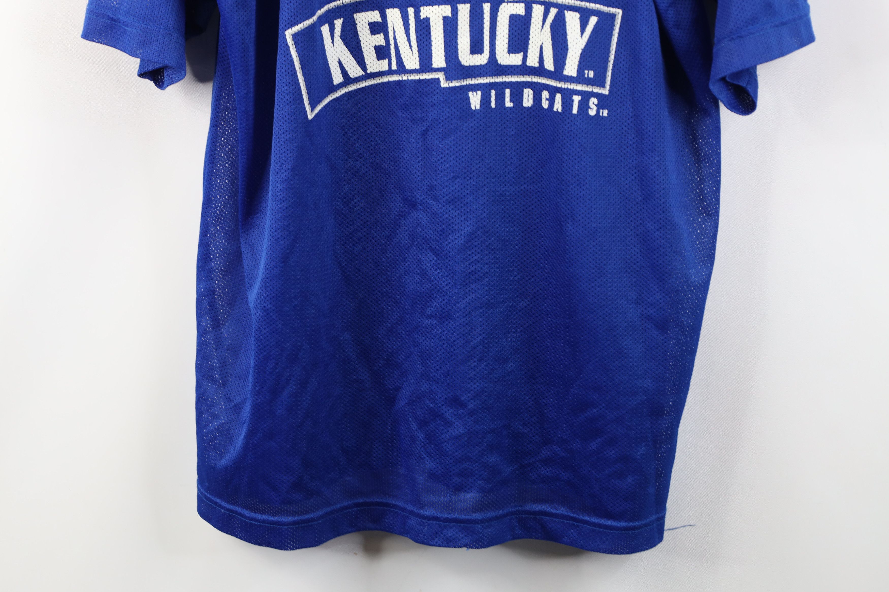 Vintage Vintage 90s University of Kentucky Mesh Jersey T-Shirt Blue Size US L / EU 52-54 / 3 - 3 Thumbnail