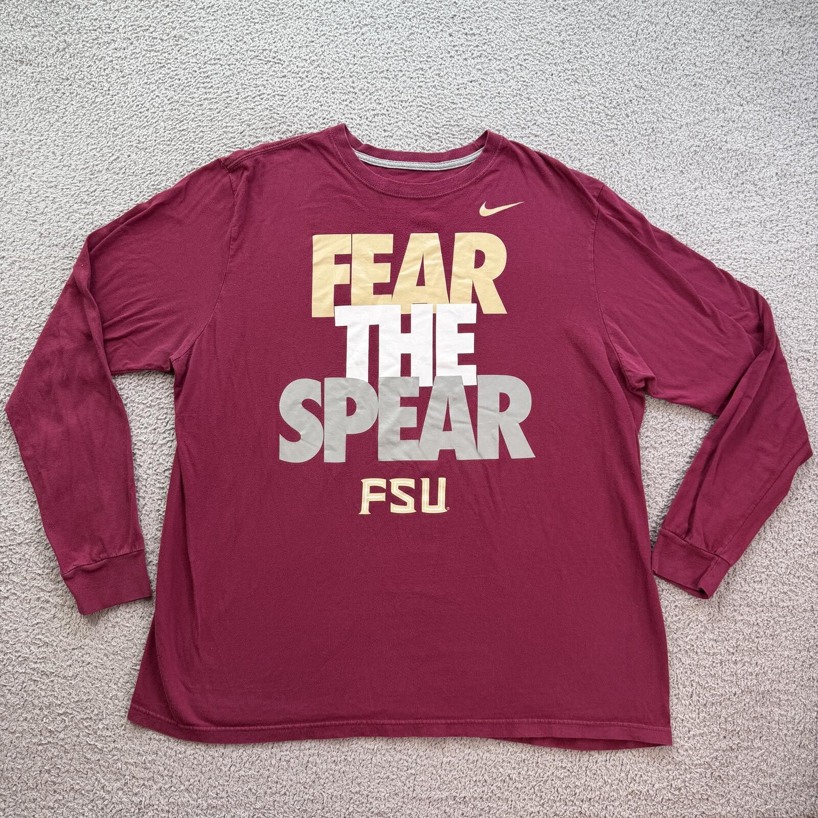 Nike Nike Florida State Seminoles Fear The Spear Long Sleeve Tee Size US XXL / EU 58 / 5 - 1 Thumbnail
