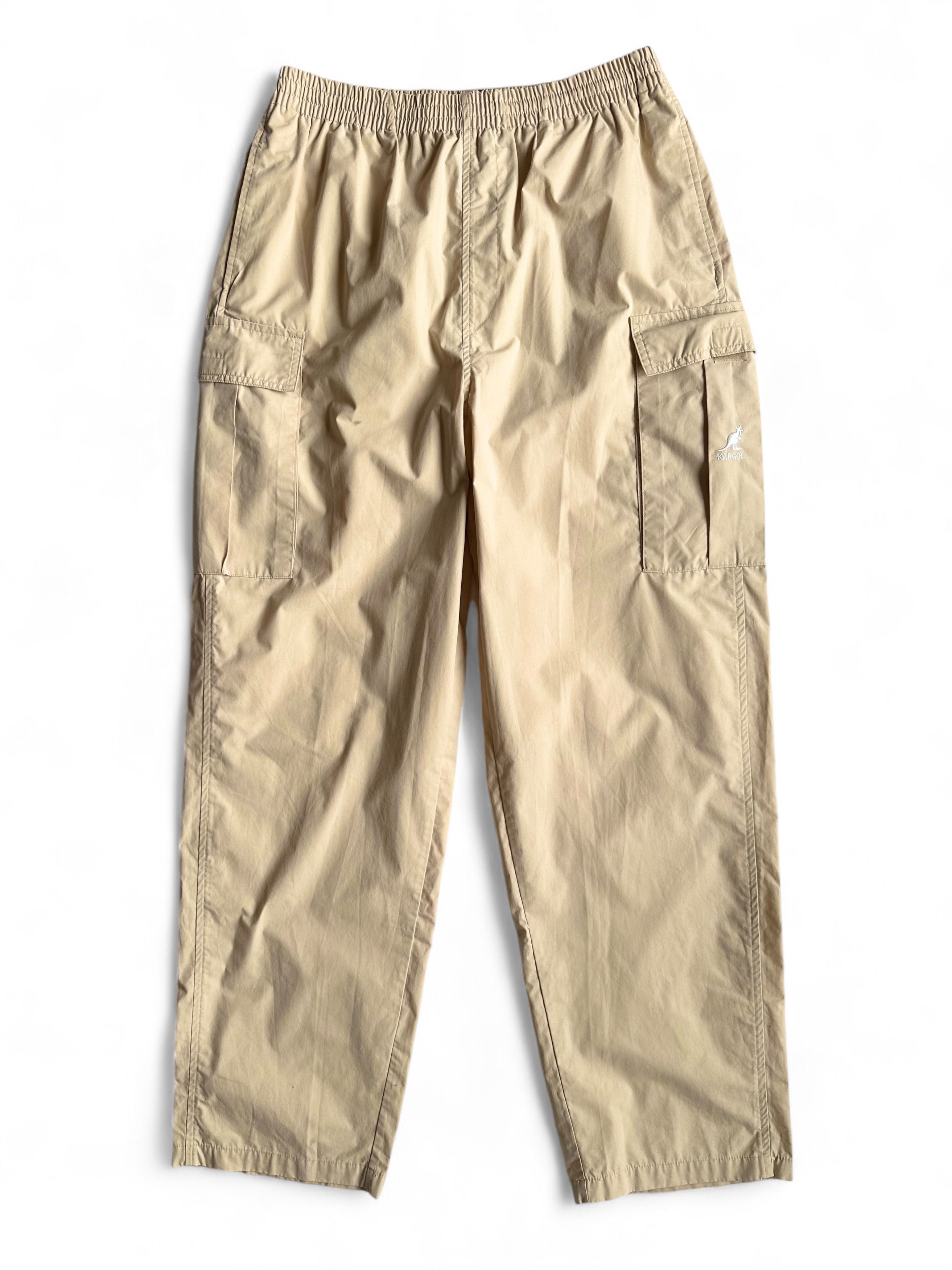 Kangol × Vintage Vintage Kangol Beige Baggy Wide Cargo Pants Size US 32 / EU 48 - 1 Thumbnail