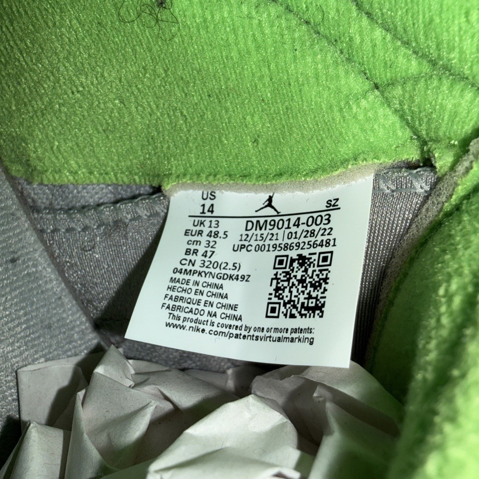 Jordan Brand Size 14 Nike Air Jordan 5 Retro Green Bean DM9014-003 No Box Size US 14 / EU 47 - 8 Thumbnail