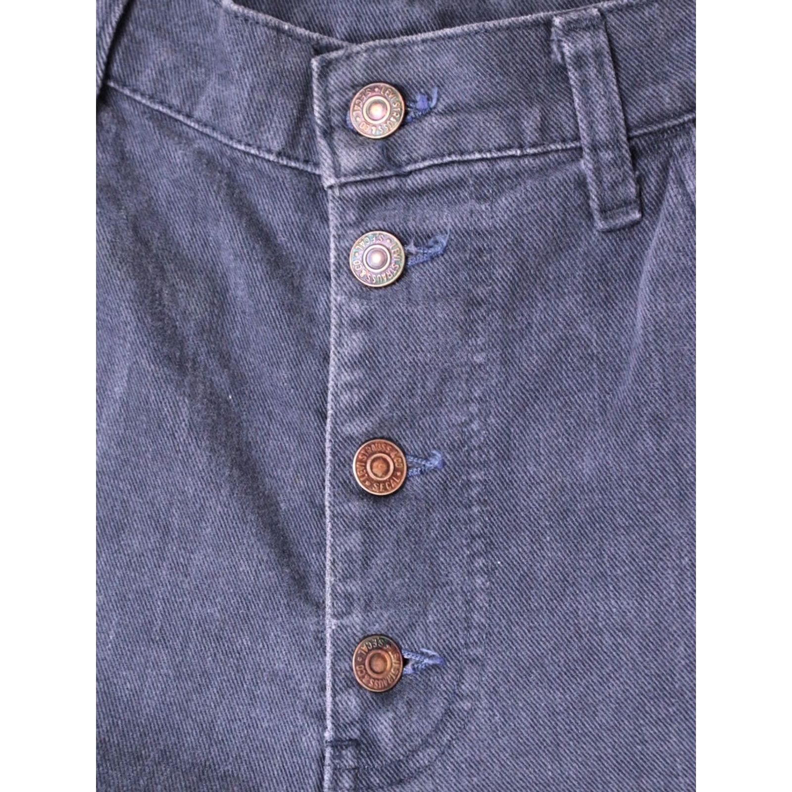 Levi's Levi's Men’s VTG 1960s 1970s Dark Blue Big E Button Fly Flared Pants 37x31.5 Regular Blue 60s 70s Levi's Pants Mens Size US 37 - 4 Thumbnail