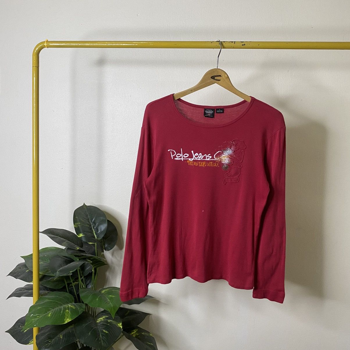 Polo Ralph Lauren Vintage Y2K Polo Jeans Ralph Lauren Women LS T Shirt Size S / US 4 / IT 40 - 1 Thumbnail