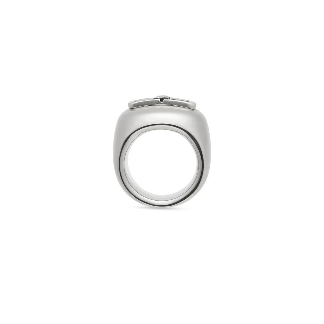 Balenciaga o1tr1nto0725 Size: 60 / BB Icon Signet Ring in Silver Size ONE SIZE - 3 Thumbnail