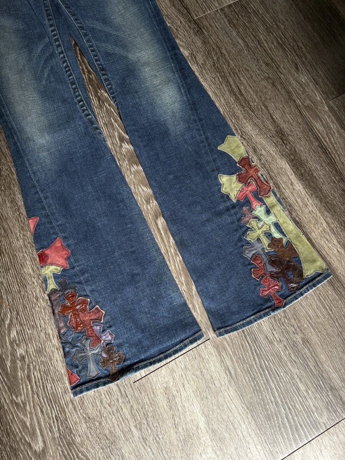 Chrome Hearts Chrome Hearts True Religion 1 of 1 Custom Denim Jeans Size US 30 / EU 46 - 4 Thumbnail
