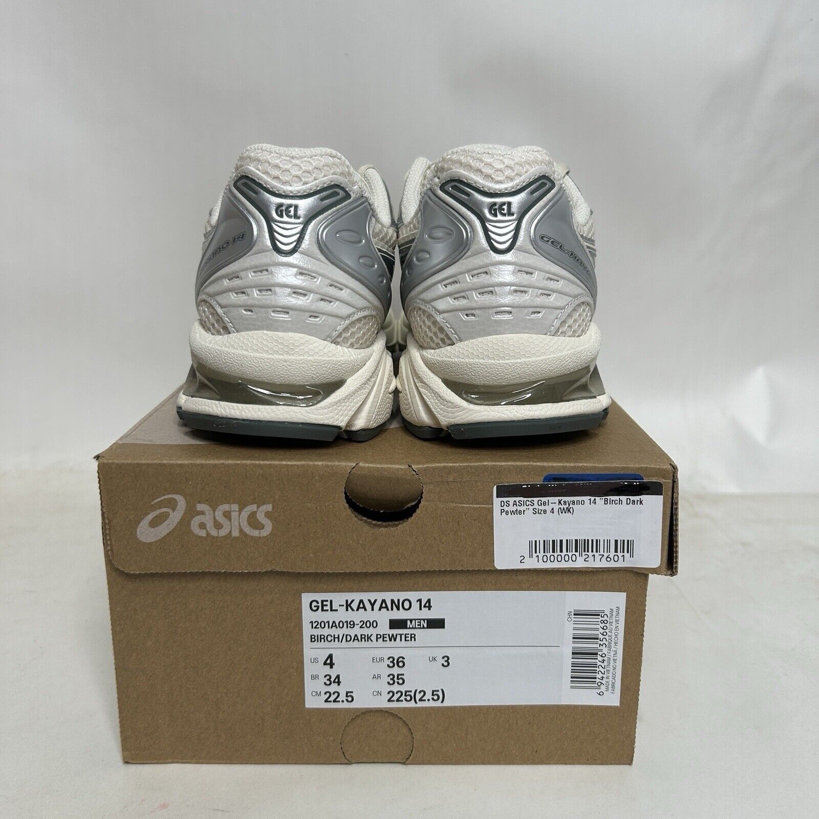 Asics ASICS Gel Kayano 14 “Birch Dark Pewter” 2024 Size US 5.5 / IT 35.5 - 4 Thumbnail