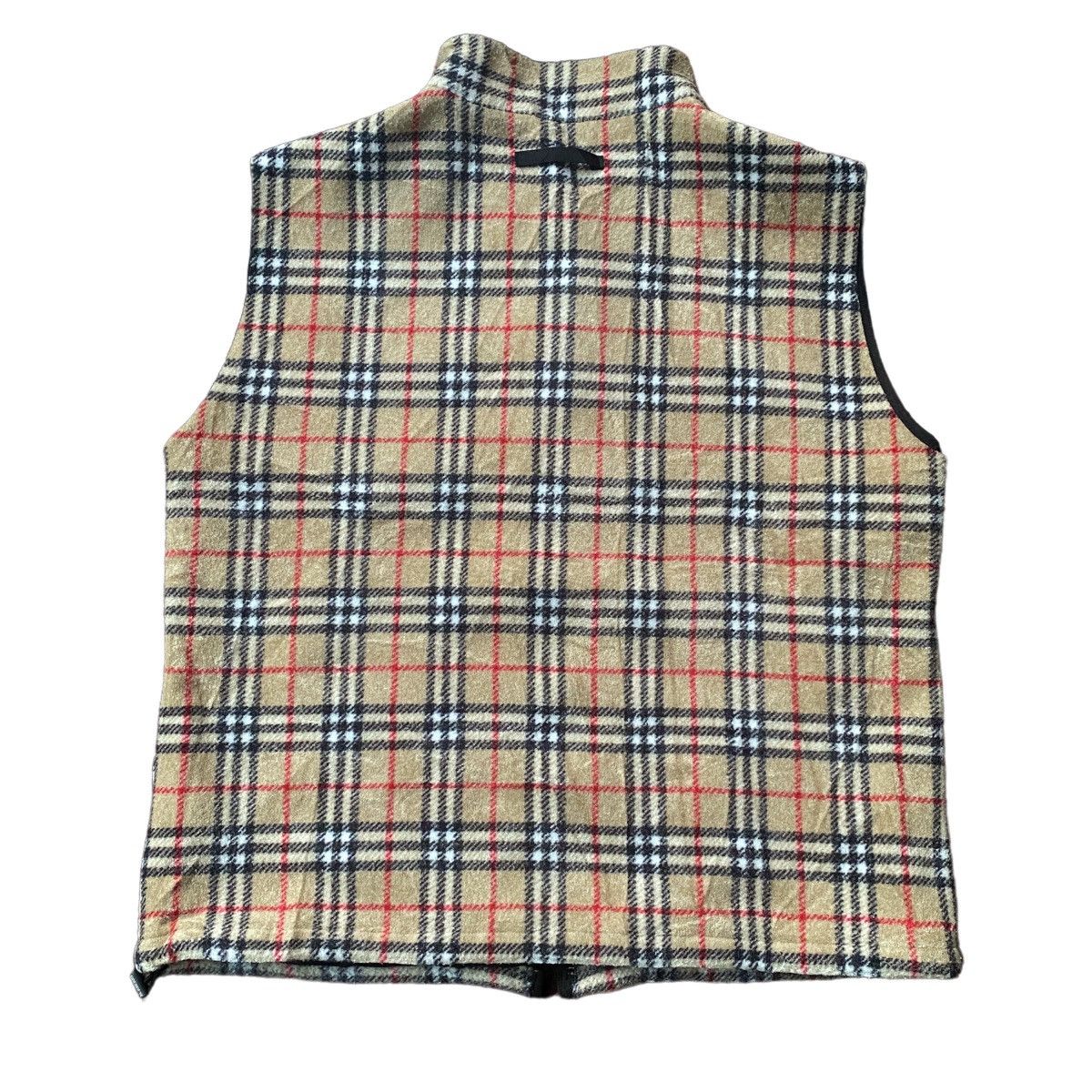 Burberry × Burberry Prorsum × Vintage Vintage Burberry Fleece Nova Check Vest Jacket Size US M / EU 48-50 / 2 - 5 Thumbnail