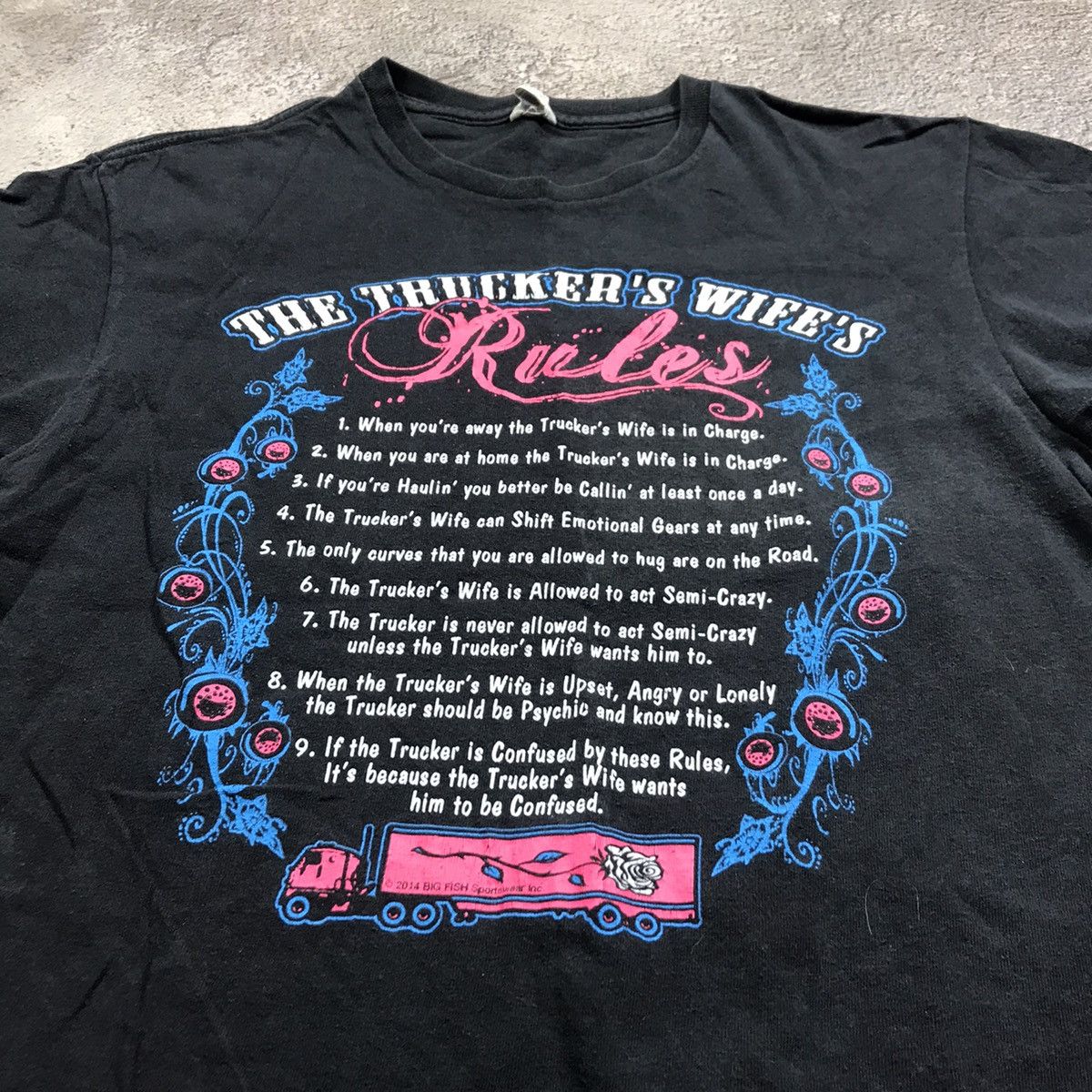 Vintage Vintage 90s Graphic Tee Trucker Wife Y2K Humor Streetwear M Size US M / EU 48-50 / 2 - 3 Thumbnail