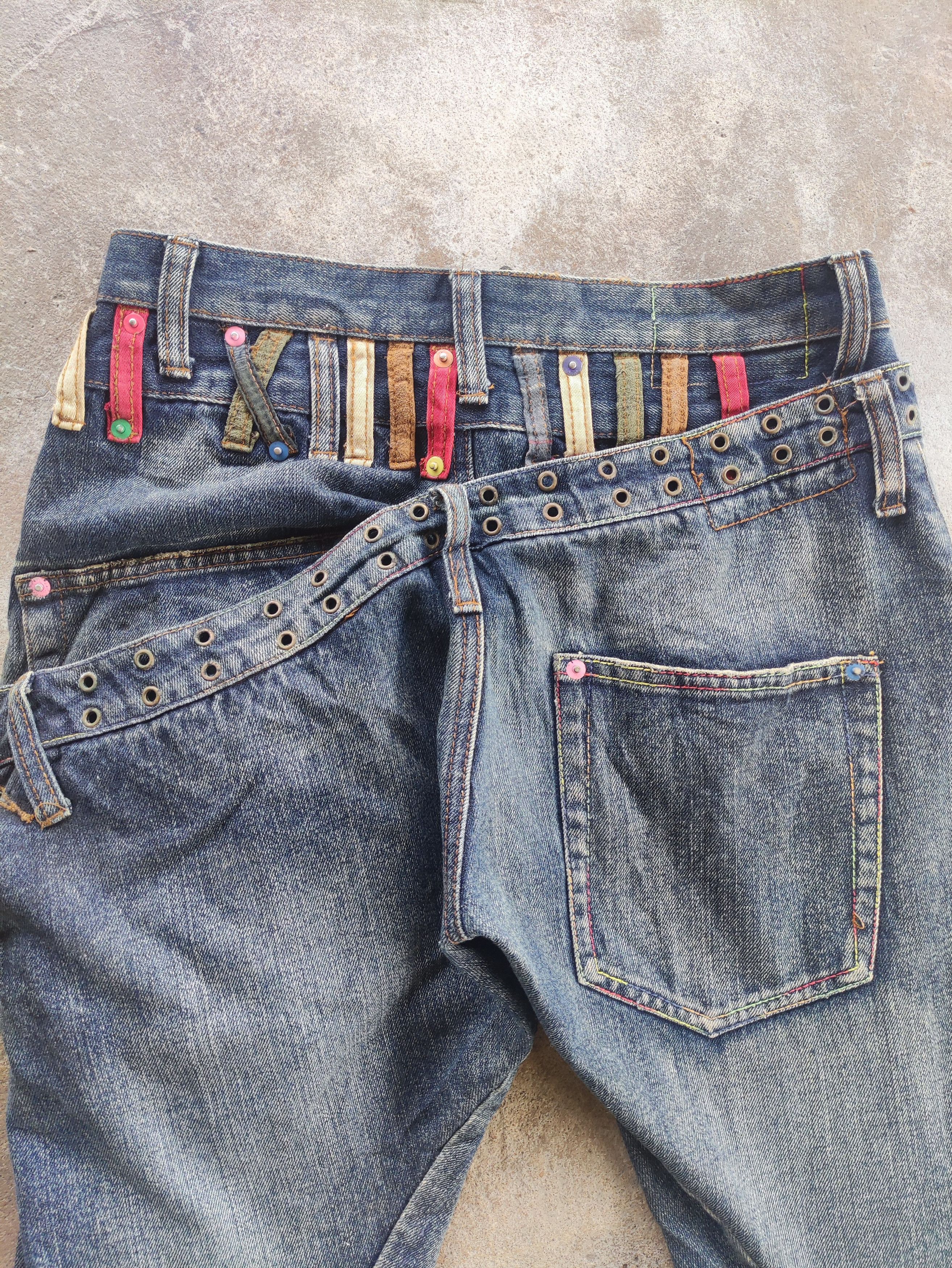 Japanese Brand Vintage Japanese Brand Double Waist Denim Faded Pants Size US 30 / EU 46 - 11 Thumbnail