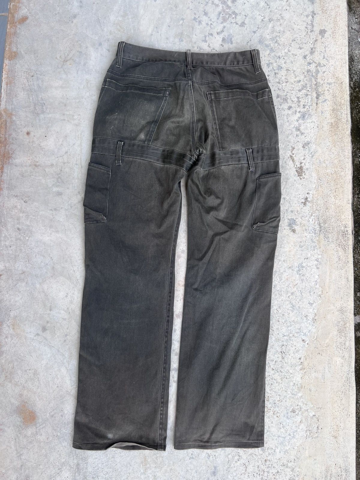 Vintage Thrashed Faded Modern Distressed Baggy Cargo Pant Size US 30 / EU 46 - 5 Thumbnail