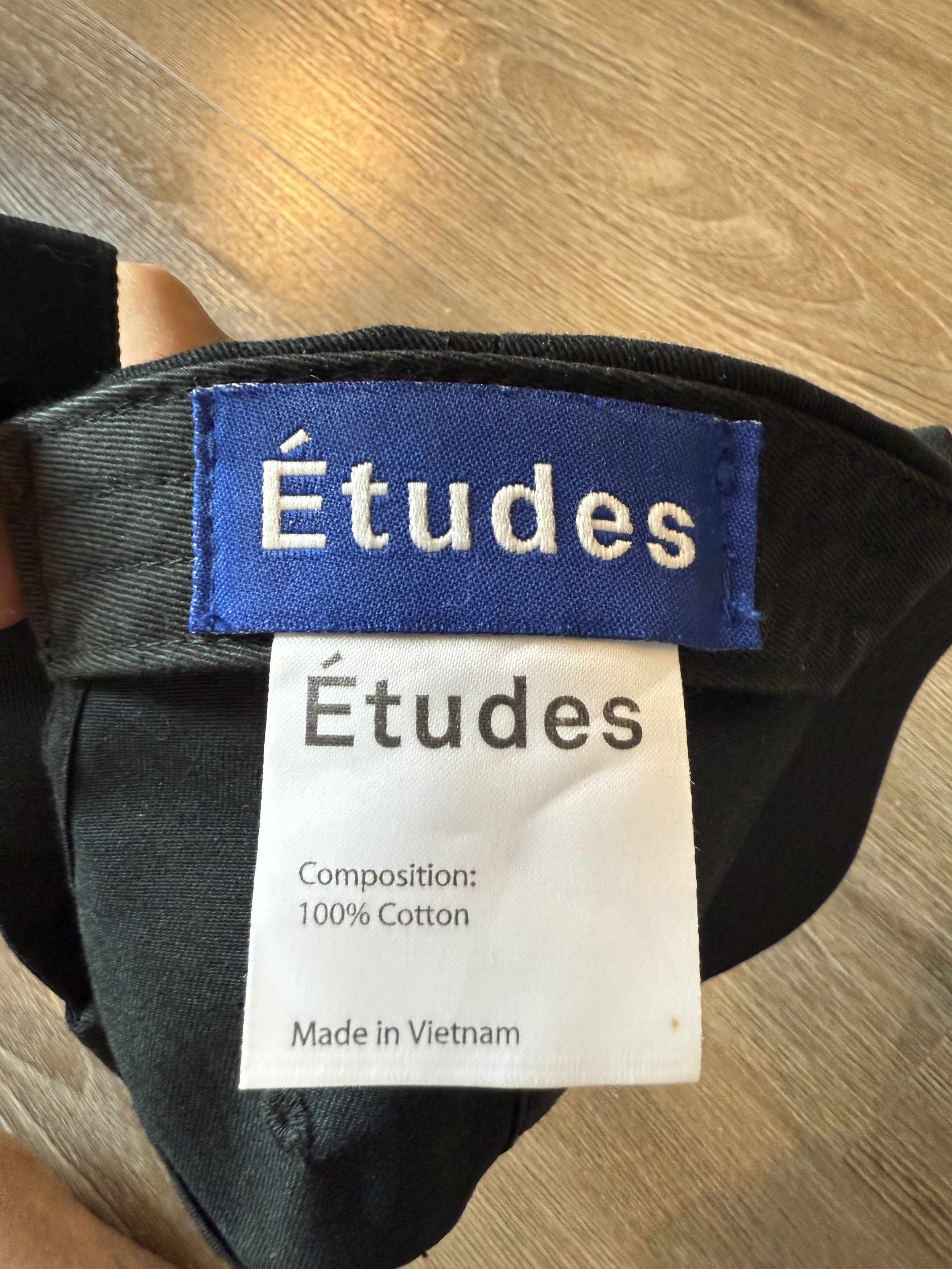 Etudes Etudes black logo hat Size ONE SIZE - 2 Thumbnail
