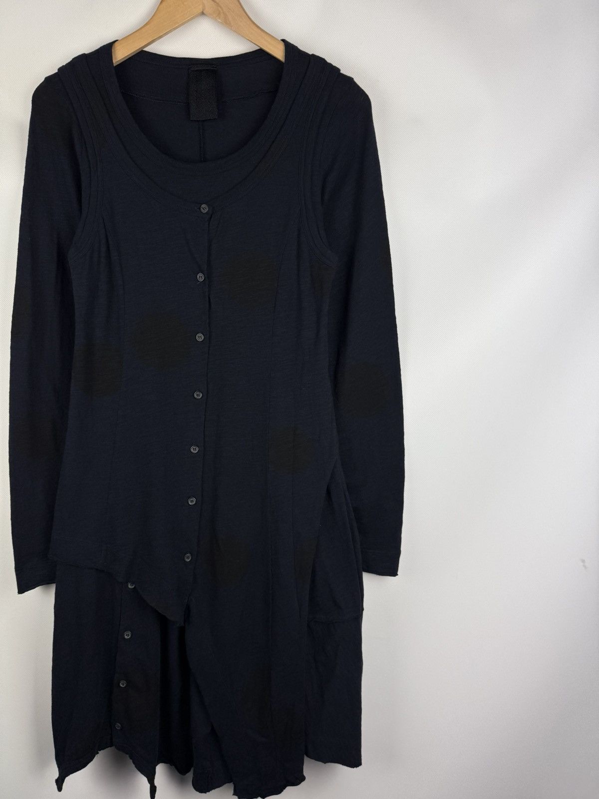 Rundholz Rundholz Avantgarde Assymetrical Button Front Cardigan Dress Size M / US 6-8 / IT 42-44 - 3 Thumbnail