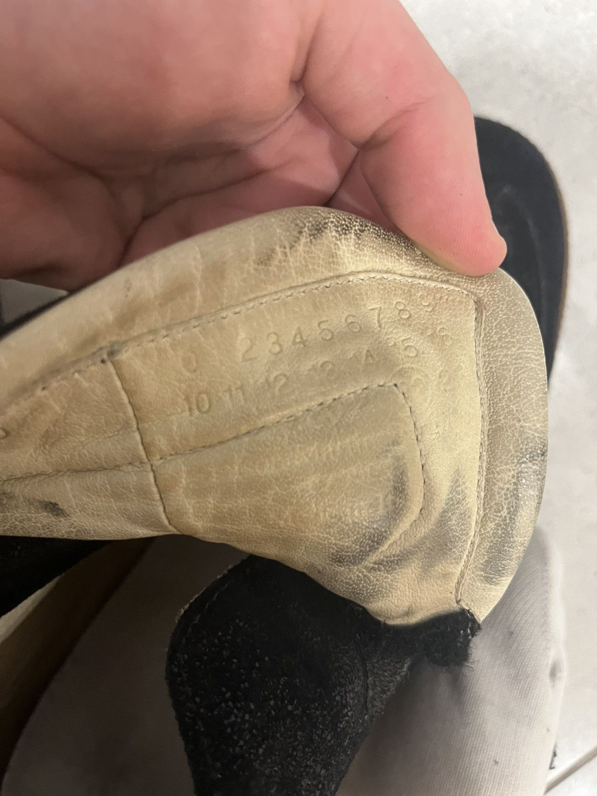 Maison Margiela Black Suede High-Top Sneakers / Gum Sole / Velcro Strap Size US 7 / EU 40 - 9 Thumbnail