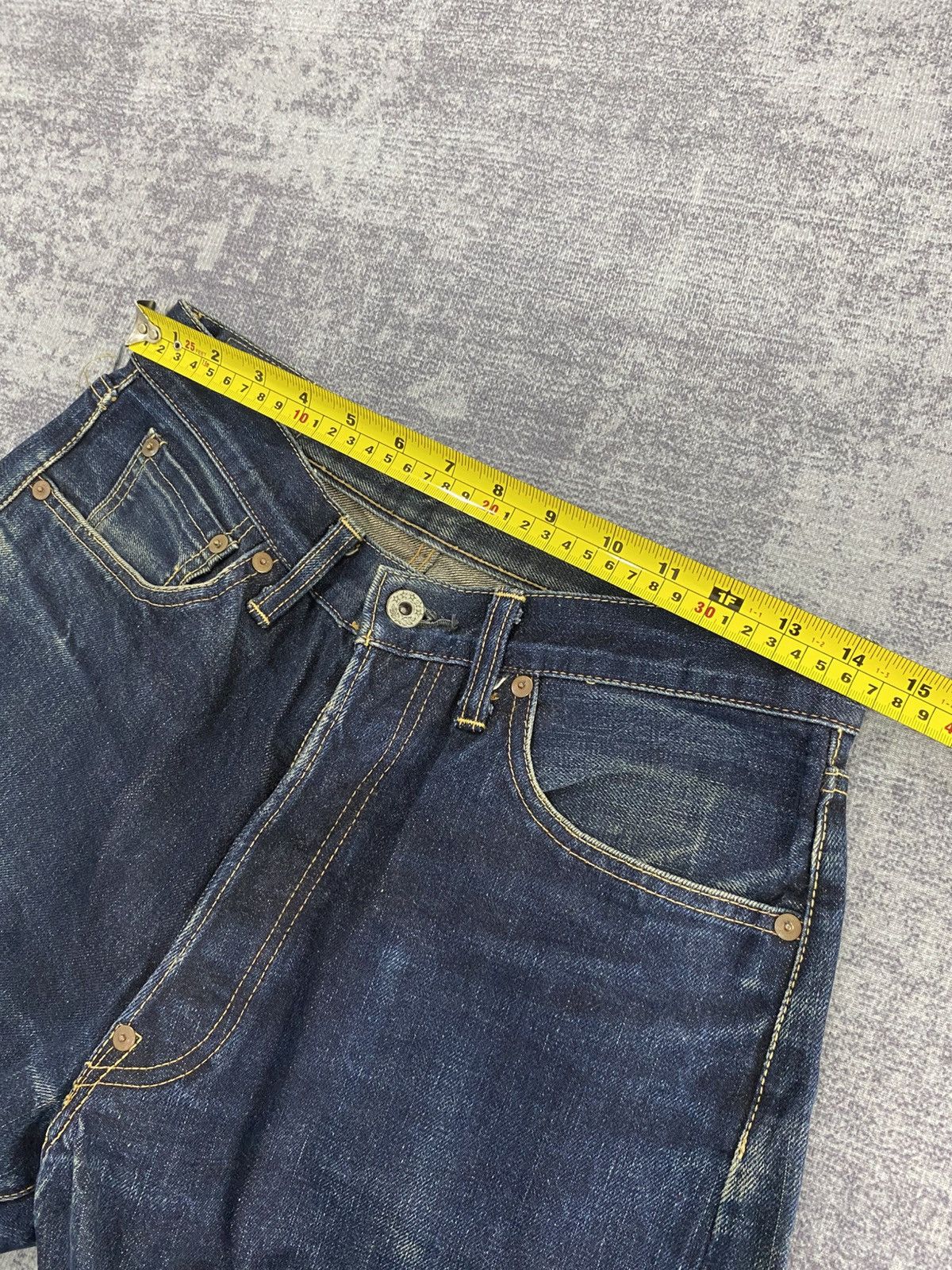 KOJIMA GENES 90s vintage raw denim selvedge jeans wash & wears Size US 29 - 20 Thumbnail