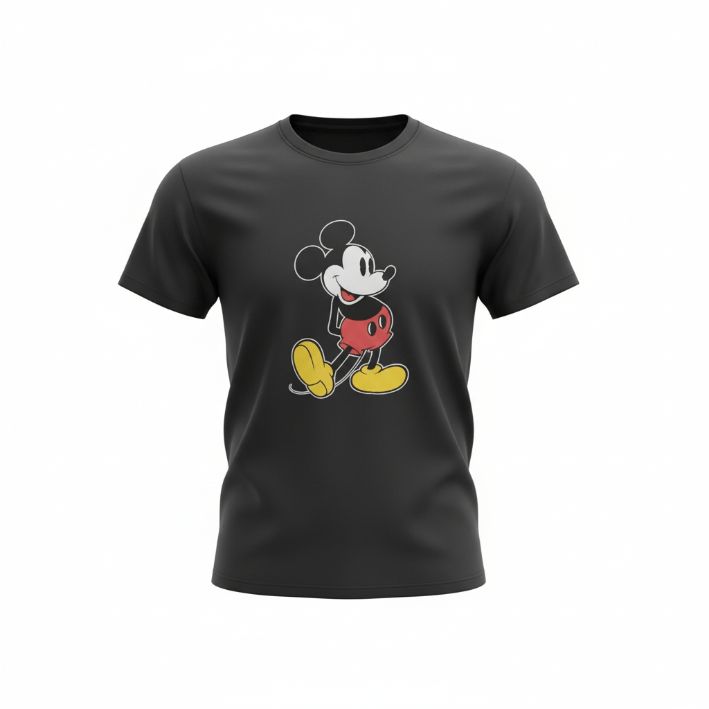 Mickey Mouse 🔥Vintage 80's Rare Mickey Mouse Blue Bar Tag Size US XL / EU 56 / 4 - 1 Thumbnail