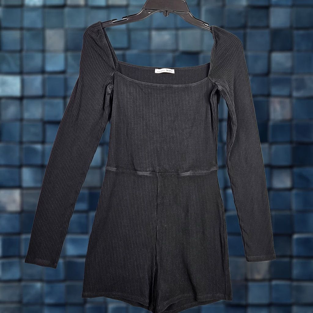 Reformation Reformation Jeans Jumpsuit Women's Black Ribbed Long Sleeve Size S Size S / US 4 / IT 40 - 1 Thumbnail
