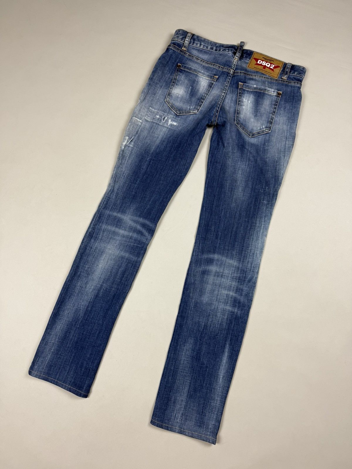 Dsquared2 Dsquared2 Medium Waist Flare Jean Distressed Denim Jeans Size 27" / US 4 / IT 40 - 20 Thumbnail