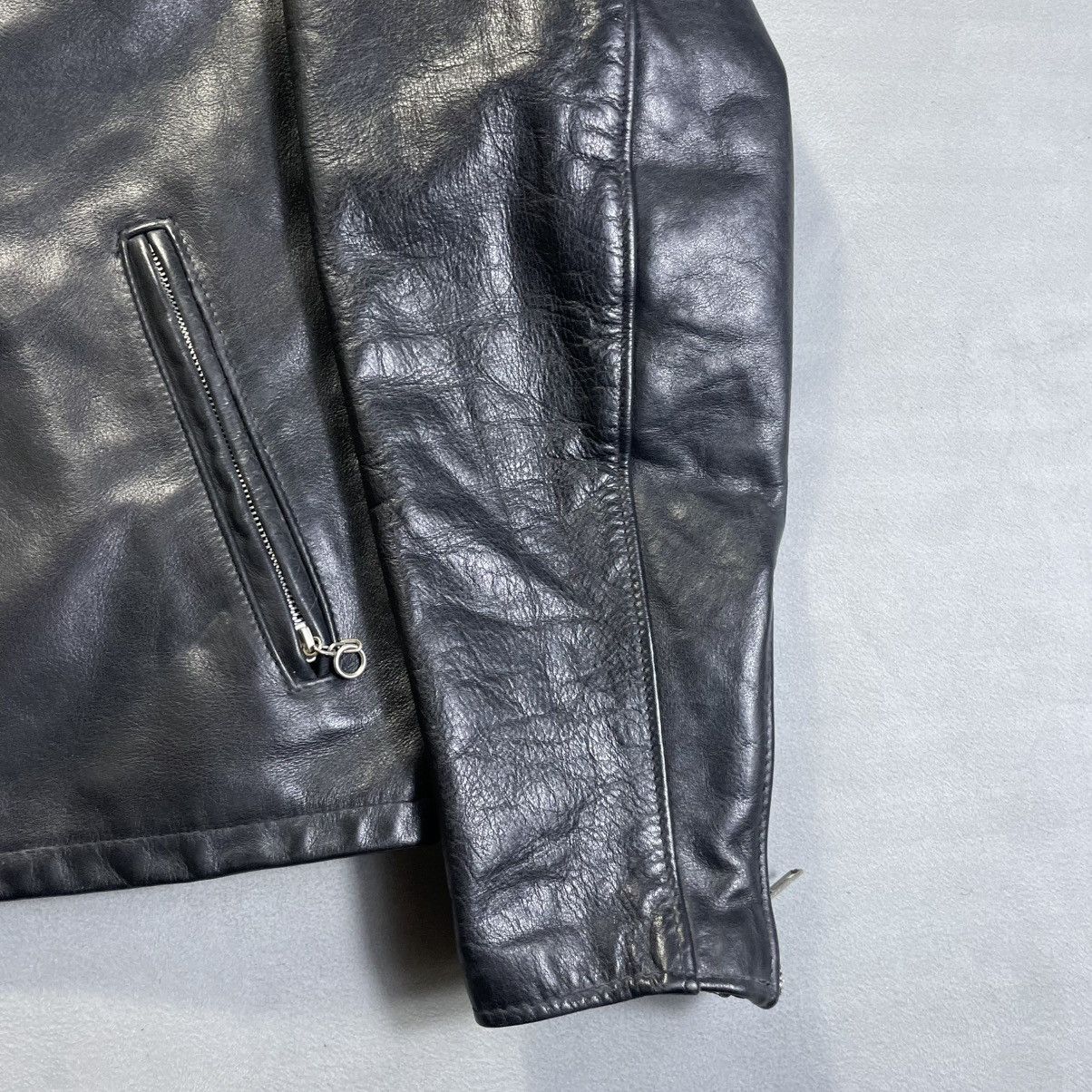 Schott Schott 141 Cowhide Leather Single Riders Jacket Blouson Size US XS / EU 42 / 0 - 3 Thumbnail