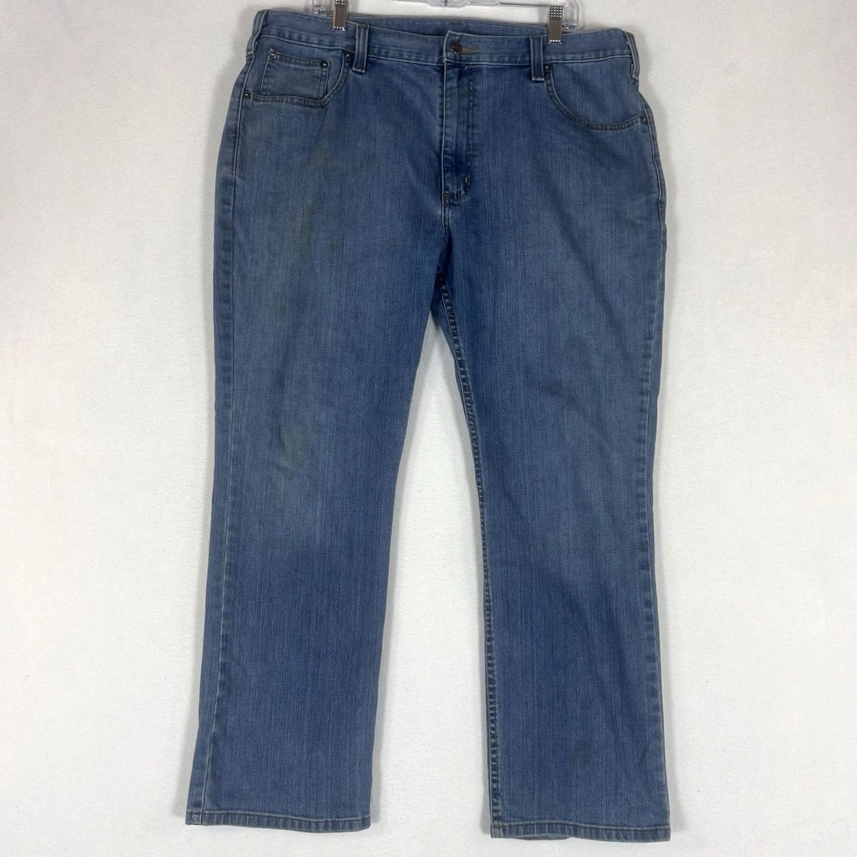 Carhartt Carhartt Jeans Mens 40 Blue Rugged Flex Relaxed Fit 40x30 Straight Leg Denim Work Size US 40 / EU 56 - 2 Thumbnail