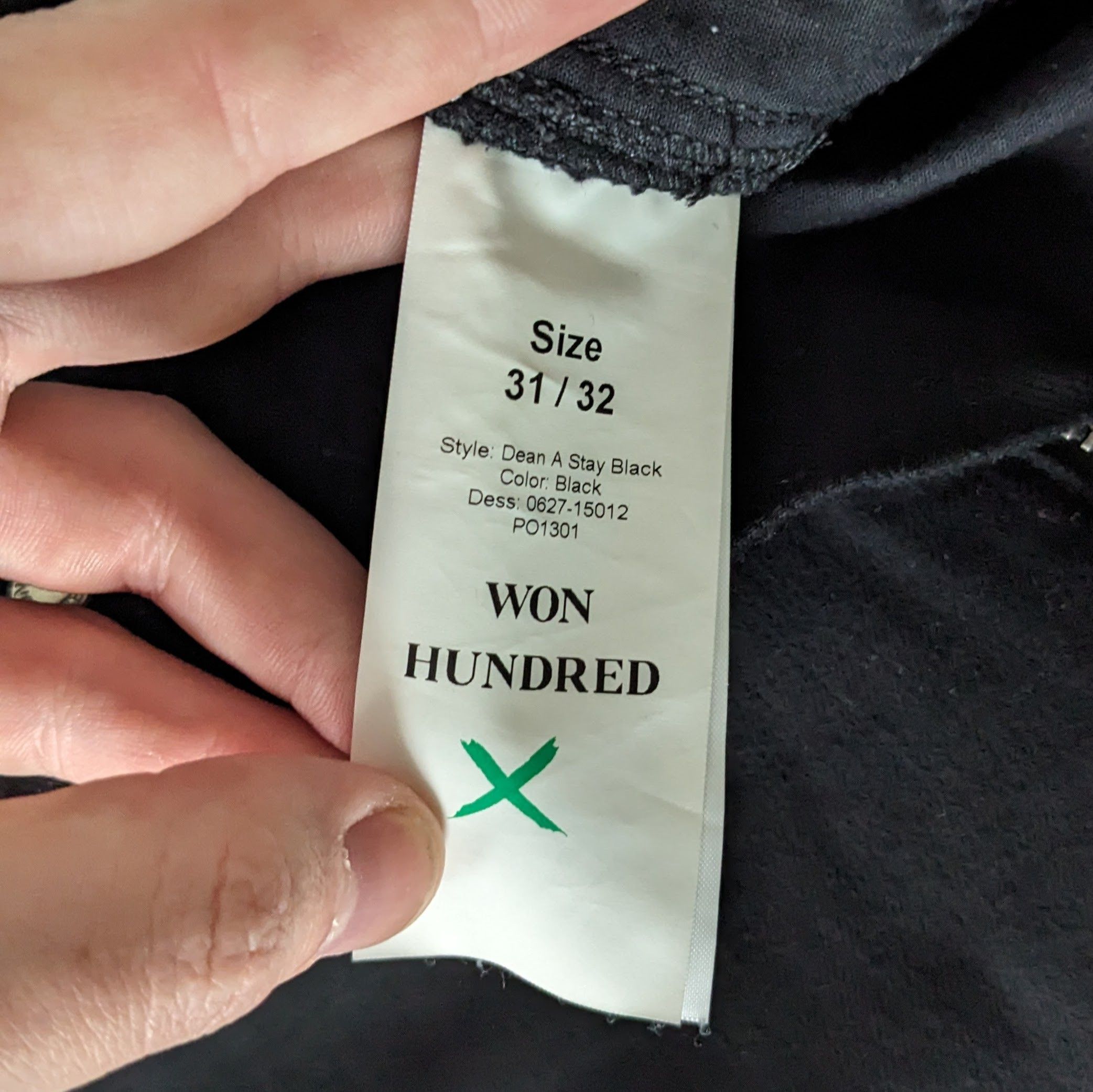 Won Hundred Dean A Stay Black Denim Size US 31 - 4 Thumbnail