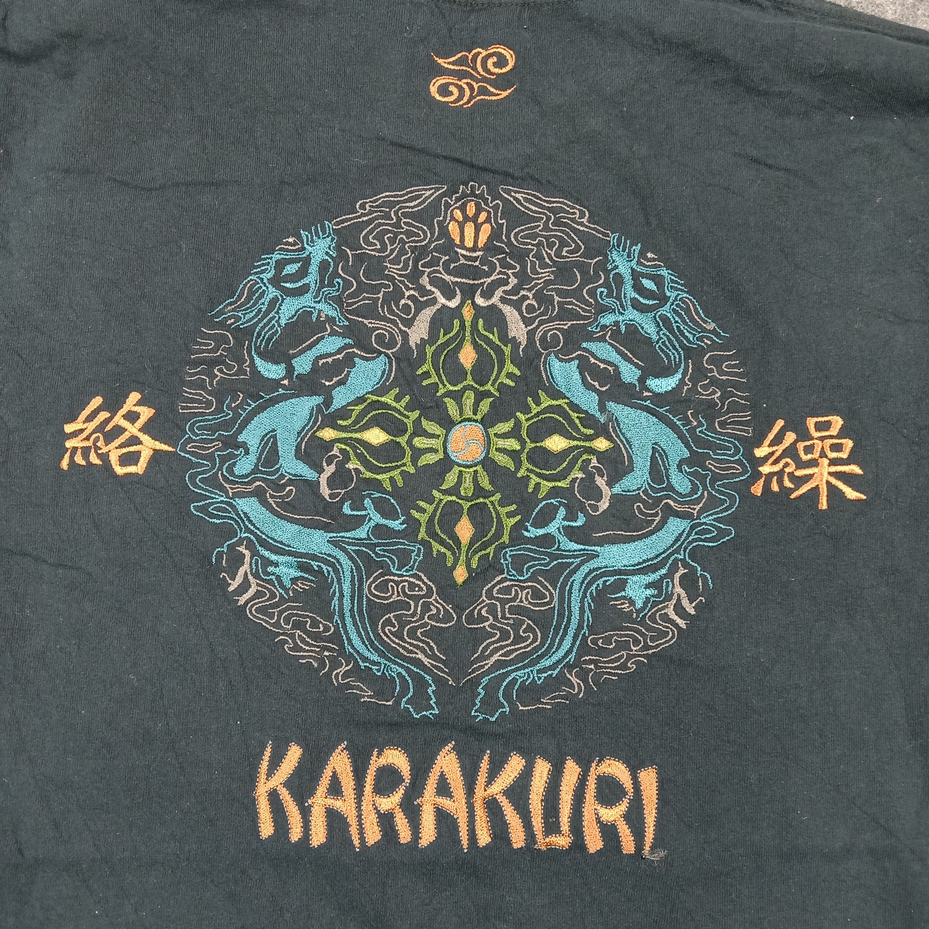 Karakuri Tamashii Karakuri Tamashii Embroidery Dragon Sukajan Tshirt C276N38 Size US M / EU 48-50 / 2 - 2 Thumbnail