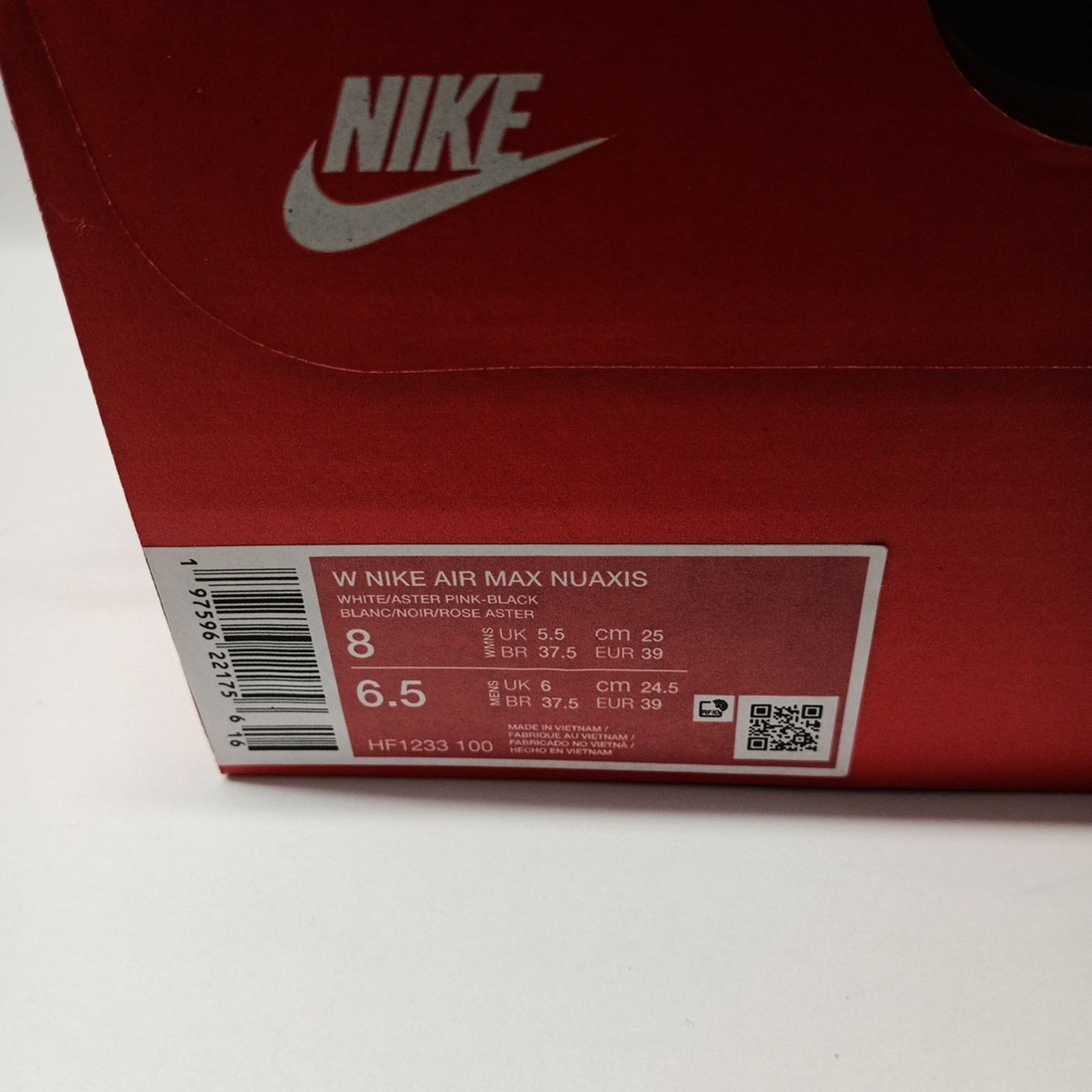 Nike Nike Air Max Nuaxis Women's Size 8 White Easter Pink HF1233 Size US 8 / IT 38 - 8 Thumbnail