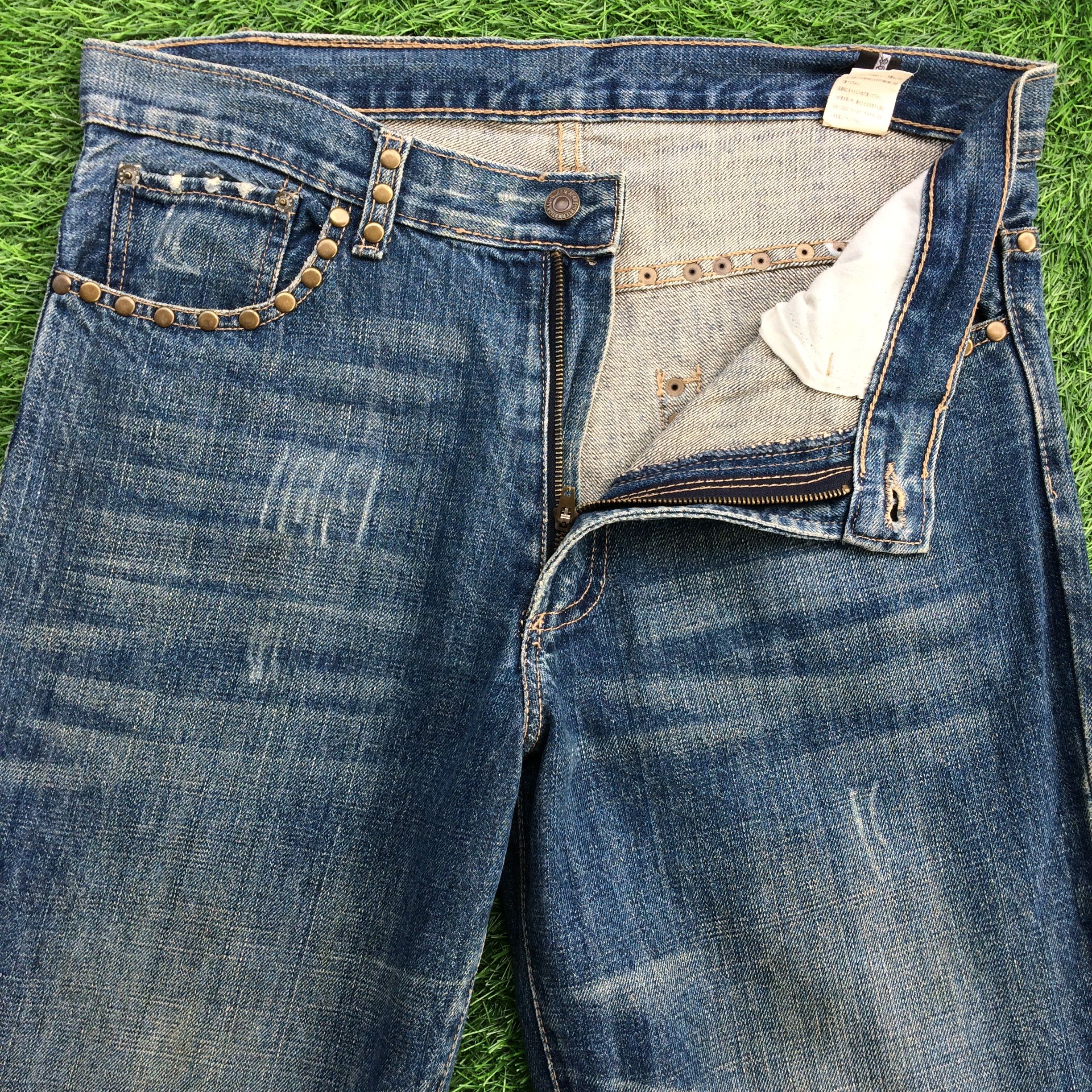 Japanese Brand Japanese Studded Eagle Embroidery Jeans D-853 Size US 32 / EU 48 - 4 Thumbnail