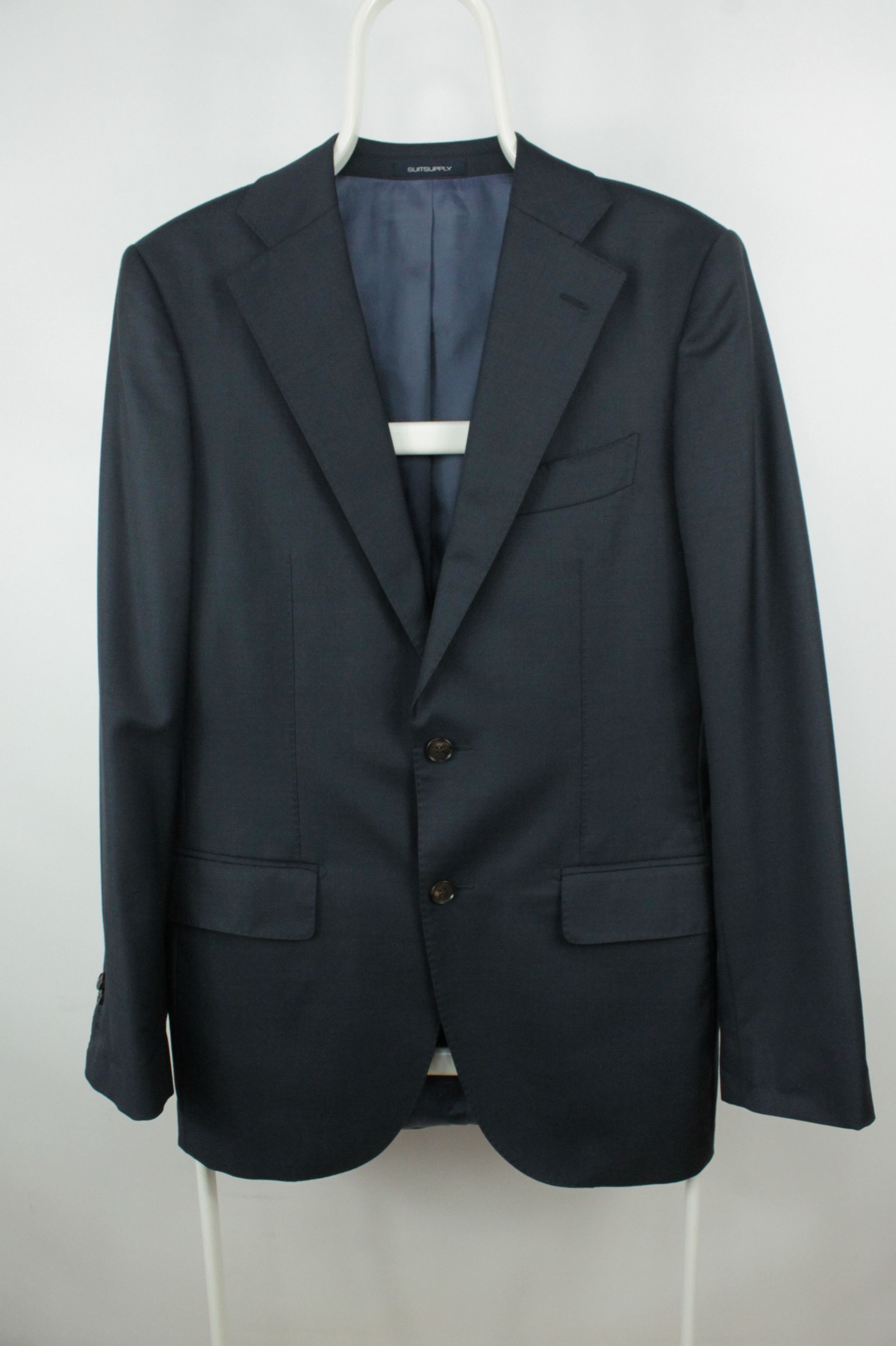 Suitsupply Suitsupply Lazio Single-Breasted Slim Fit Navy Wool Blazer Size US M / EU 48-50 / 2 - 3 Thumbnail