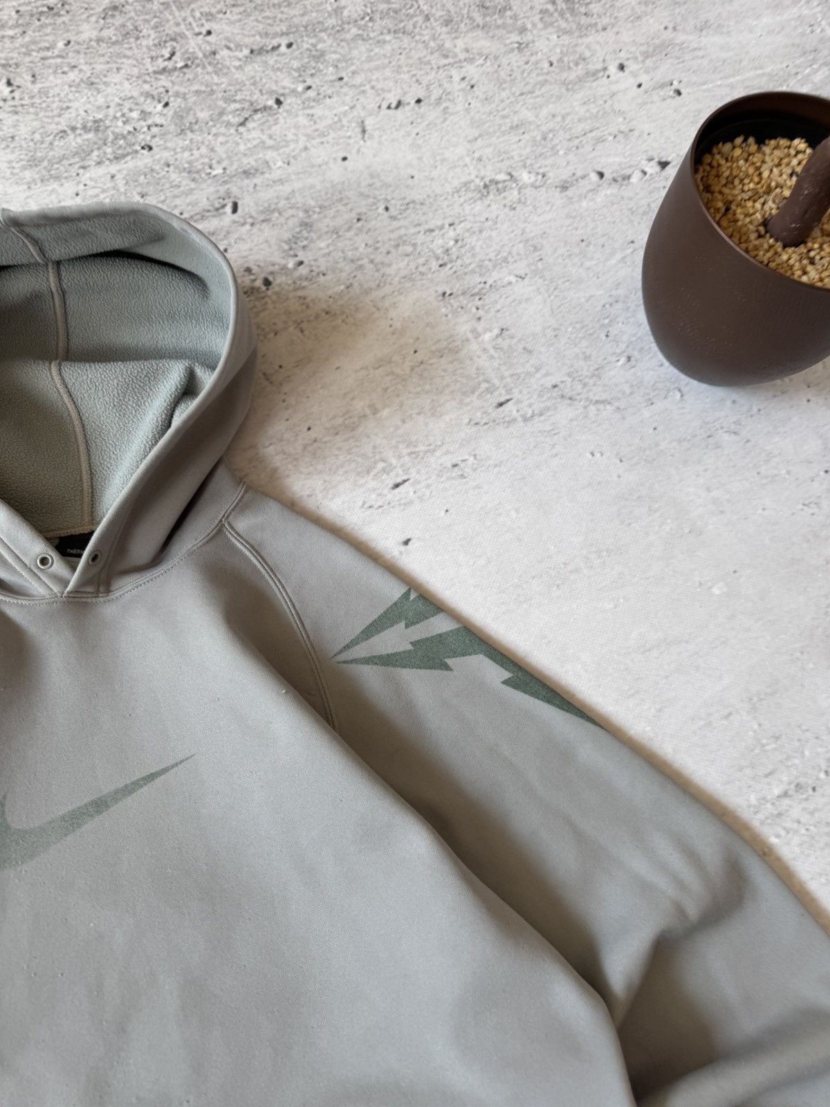 Nike × Vintage NIKE VINTAGE 00s y2k OVERSIZE BAGGY HOODIE CENTER LOGO Size US S / EU 44-46 / 1 - 5 Thumbnail