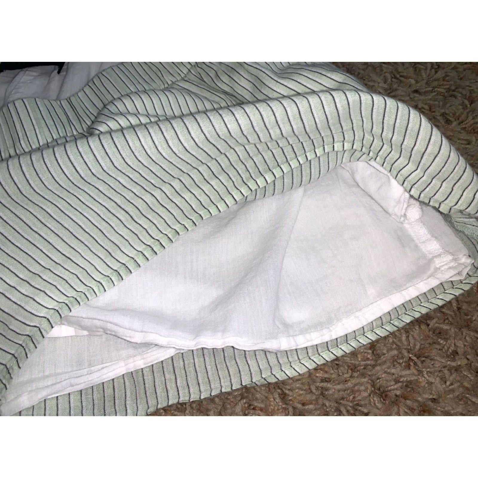 Zara ZARA Striped Knit Shorts Pockets Loungewear Hot Pants Multicolor 100% Cotton Women Small? Size 36" / US 14 / IT 50 - 4 Thumbnail