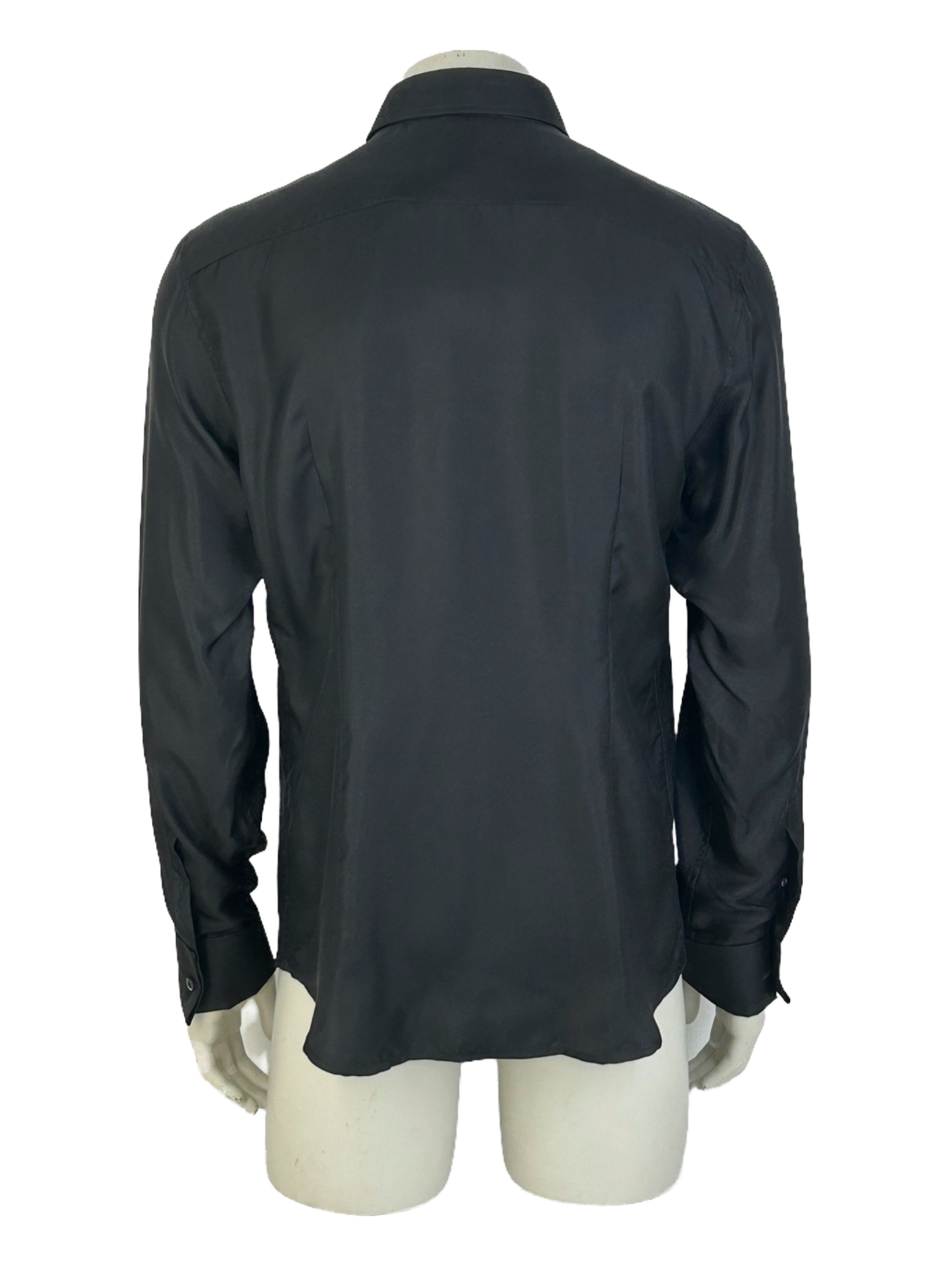 Fendi FENDI BLACK SILK SHIRT SIZE 43 Size US XXL / EU 58 / 5 - 3 Thumbnail