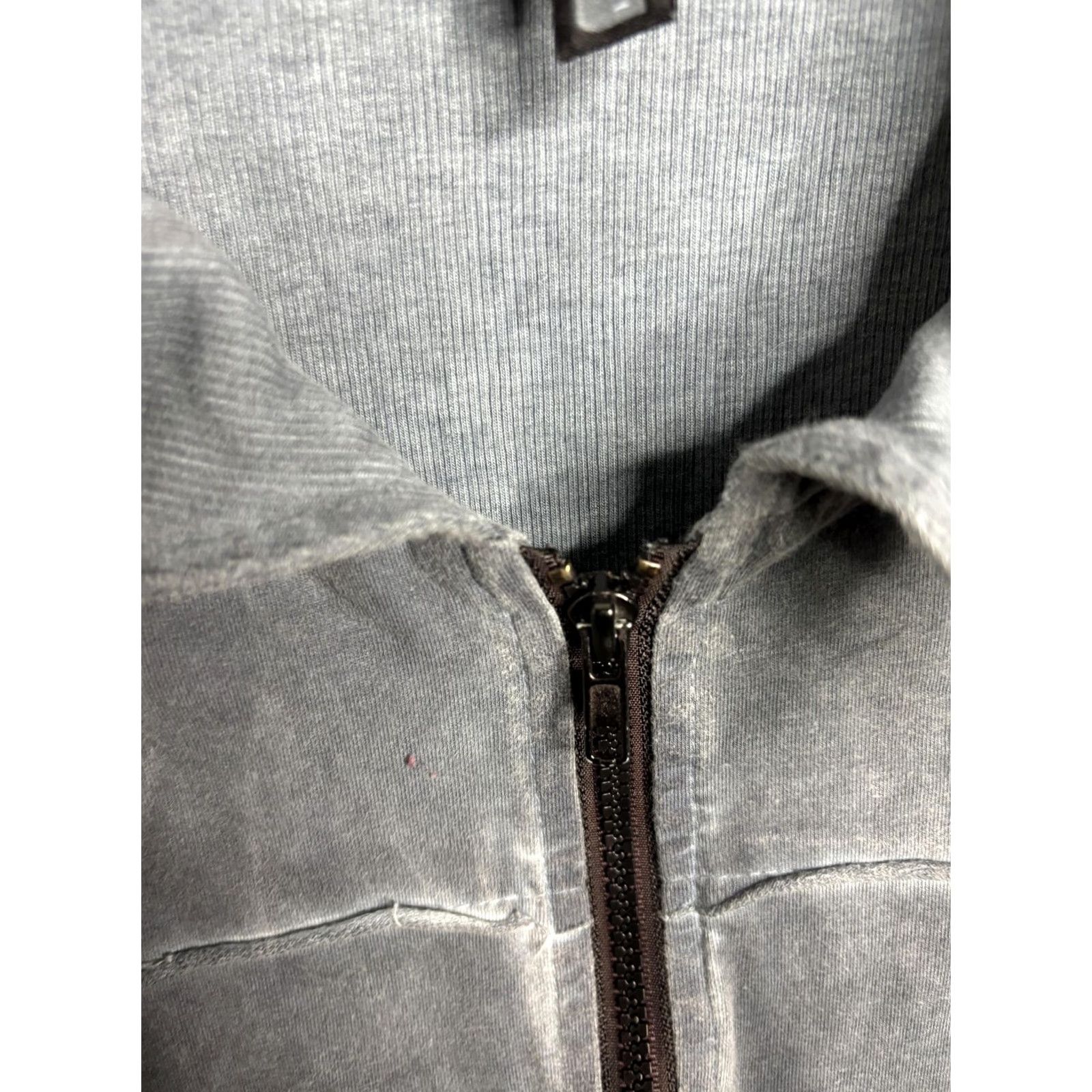 Layer 8 Inizio Vest Womens M Gray Sleeveless Hooded Zip Up Italy Casual Artsy Layer Size M / US 6-8 / IT 42-44 - 3 Thumbnail