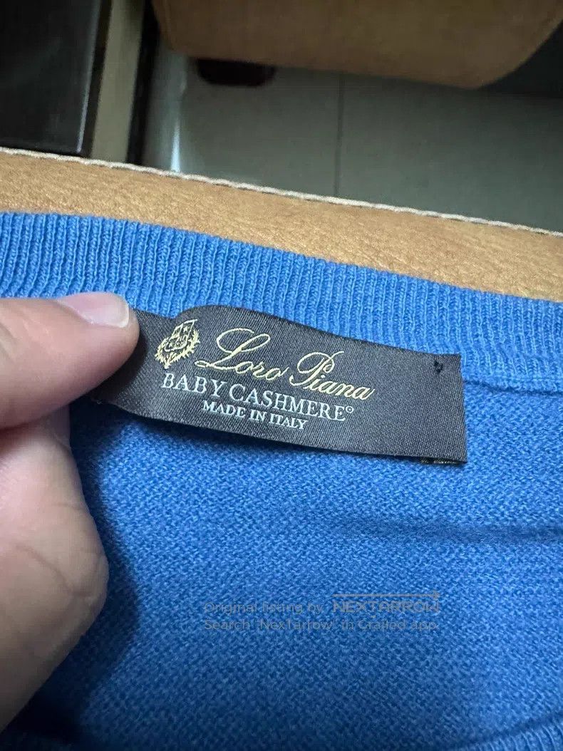 Loro Piana Loro Piana size 60 Blue Knit Sweater Size US XXS / EU 40 - 2 Thumbnail