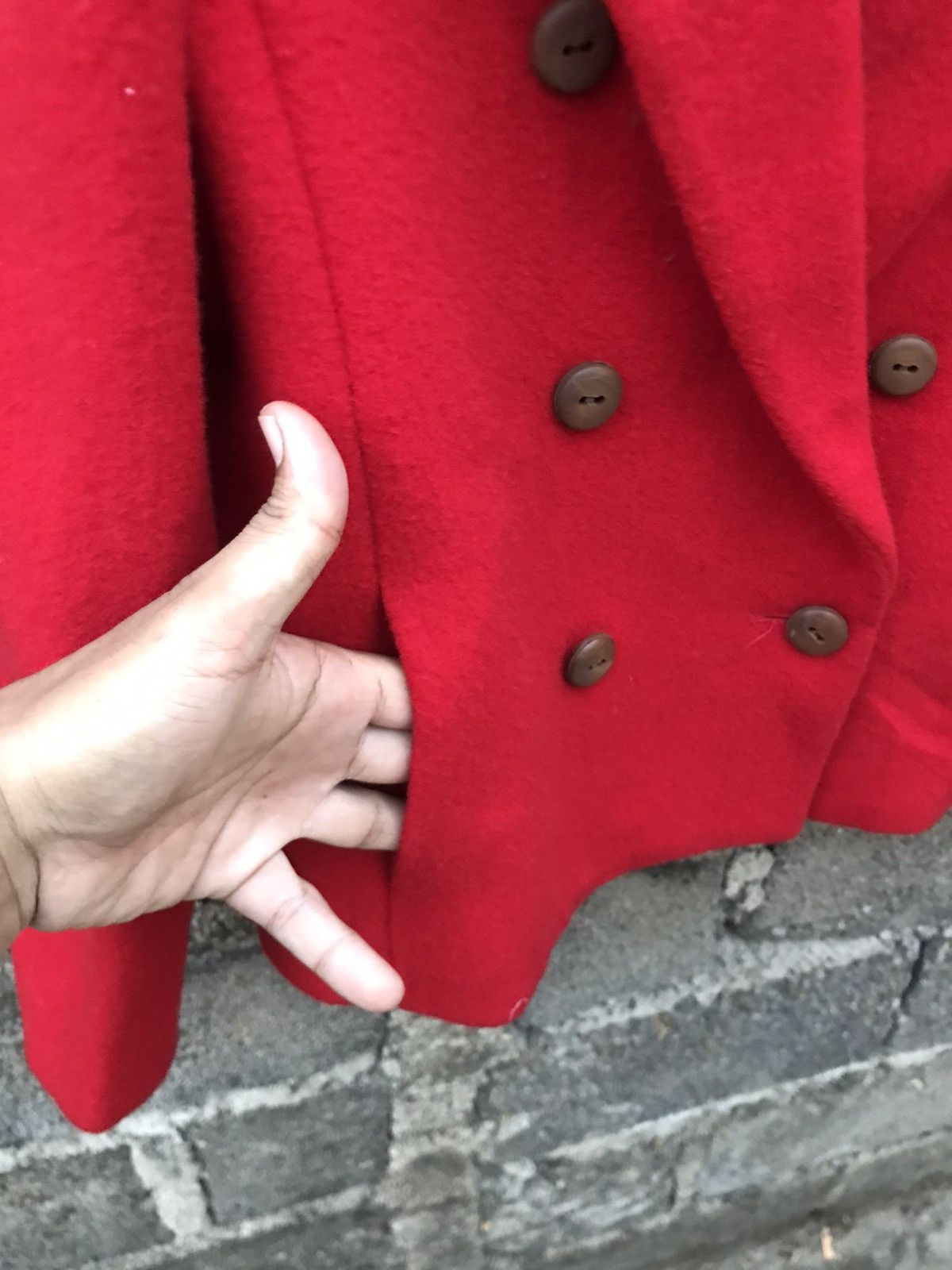 Designer × Japanese Brand × Vintage ⚡️Vintage J.b Pumpkin Wool Double Breasted Cropped Coat Size S / US 4 / IT 40 - 6 Thumbnail