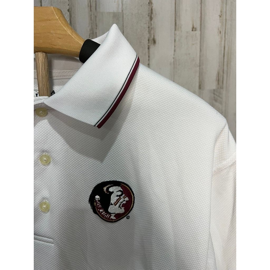 PGA Tour PGA Tour Mens Large White Florida State Seminoles Polo Shirt Size US L / EU 52-54 / 3 - 3 Thumbnail