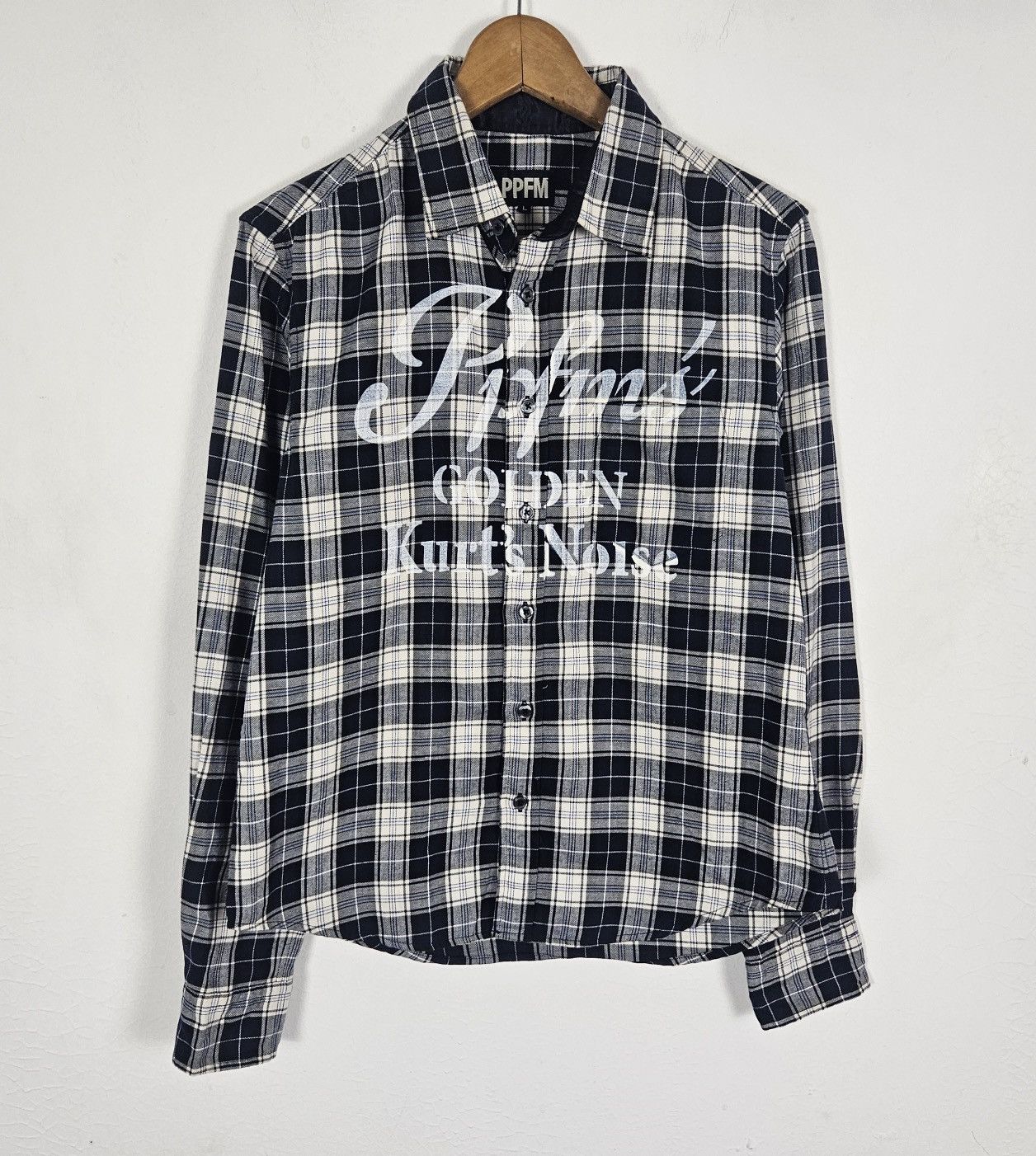 PPFM PPFM Golden Kurt noise checkered shirt Size US L / EU 52-54 / 3 - 2 Thumbnail