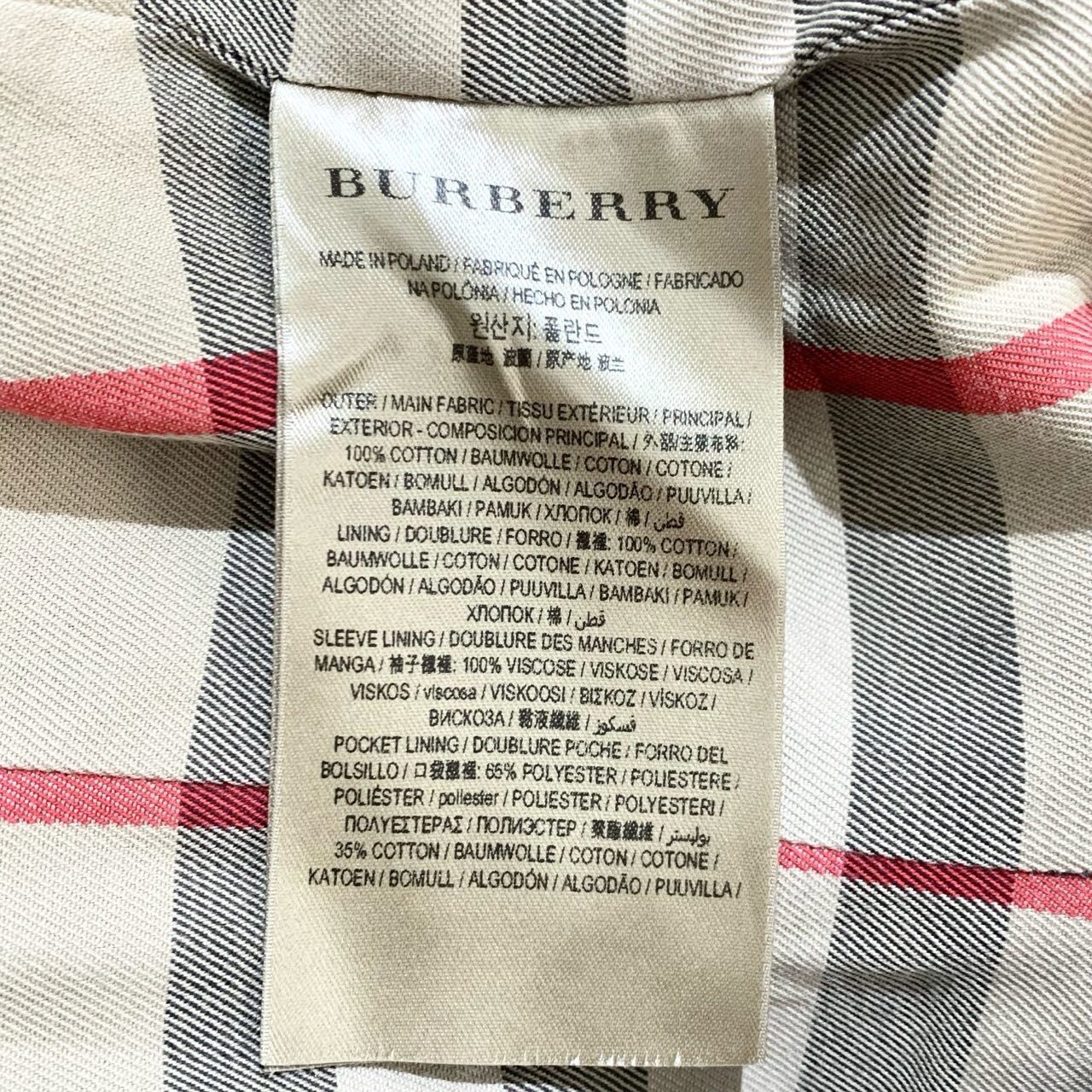 Burberry Burberry Womens Pink Cotton Double-Breasted Trench Coat With Size XS / US 0-2 / IT 36-38 - 3 Thumbnail